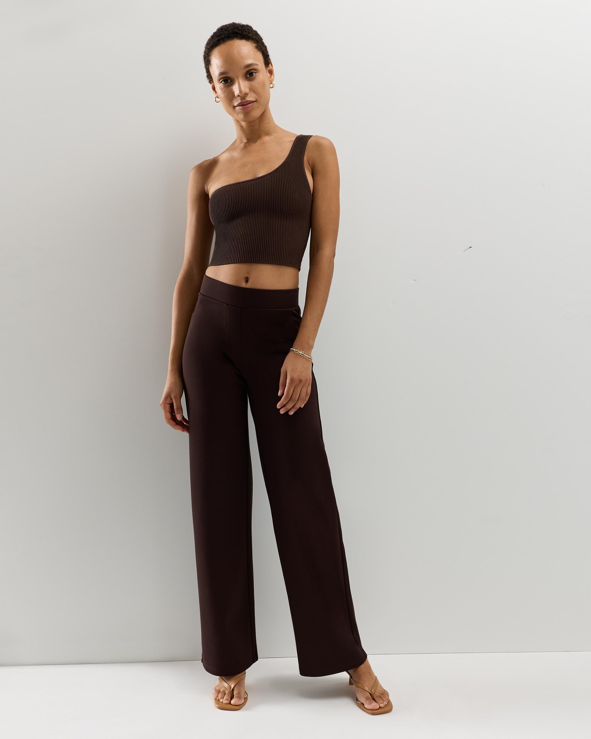 Quince | Women's Ultra-Stretch Ponte Wide Leg Pants Rayon Product Image