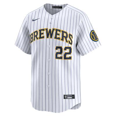 Christian Yelich Milwaukee Brewers Nike Mens Dri-FIT ADV MLB Limited Jersey | LM25MZA2MZ9-71B Product Image