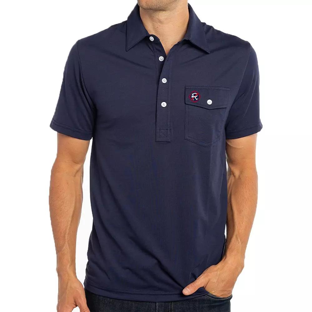 Men's Navy New England Revolution Player Polo,  Product Image