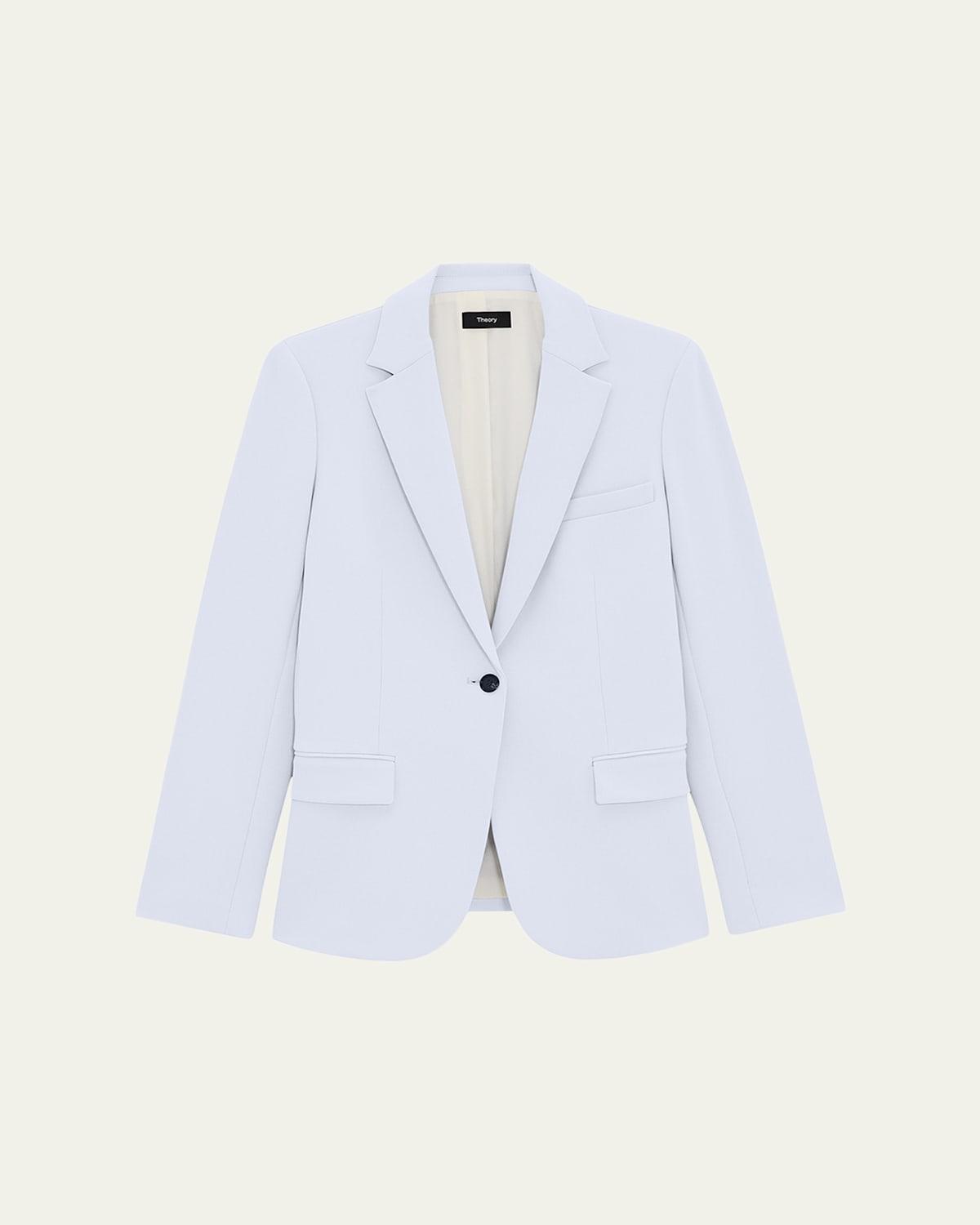 Womens Staple Classic Crepe Single-Button Blazer Product Image