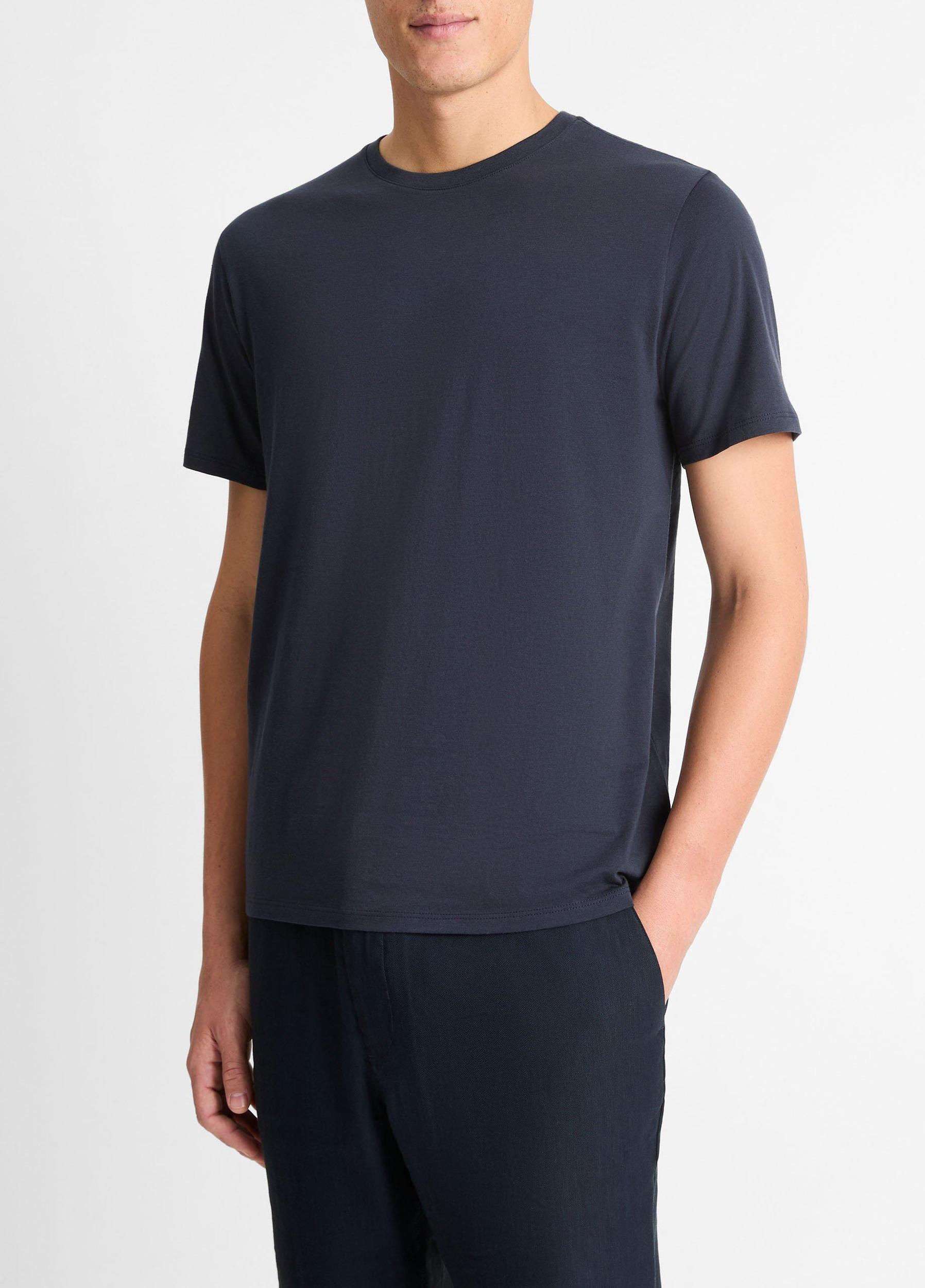Pima Cotton Crew Neck T-Shirt Product Image