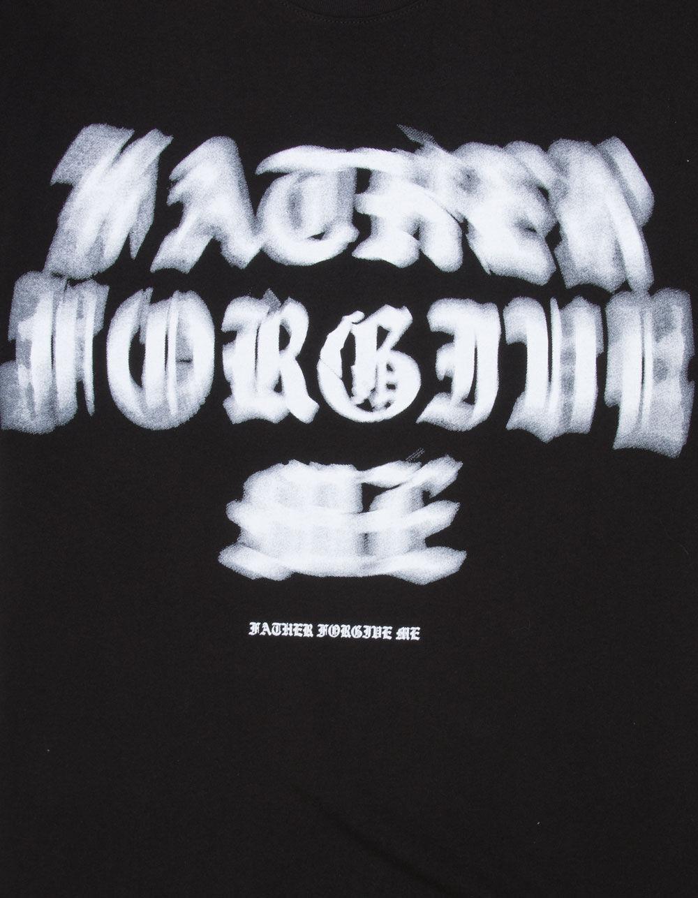 FATHER FORGIVE ME Blur Vision Mens Tee - BLACK Product Image
