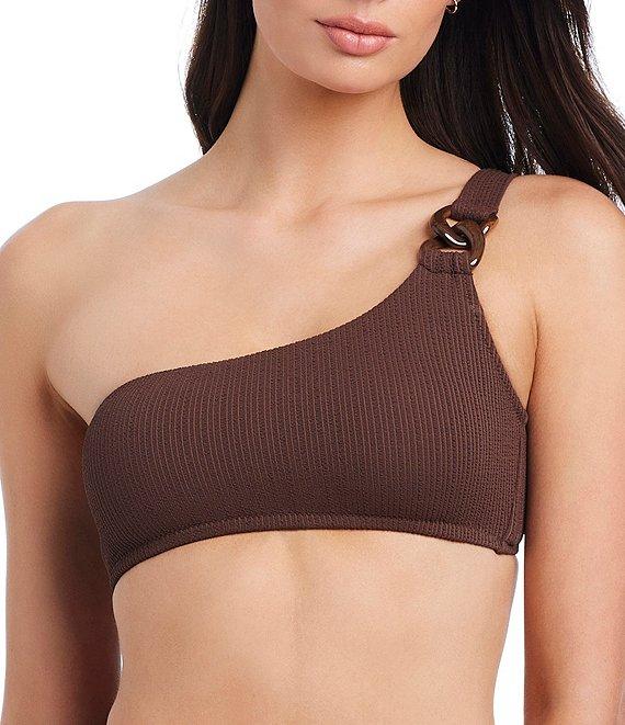 Sanctuary Stay Connected Solid Texture High Waist Swim Bottom Product Image