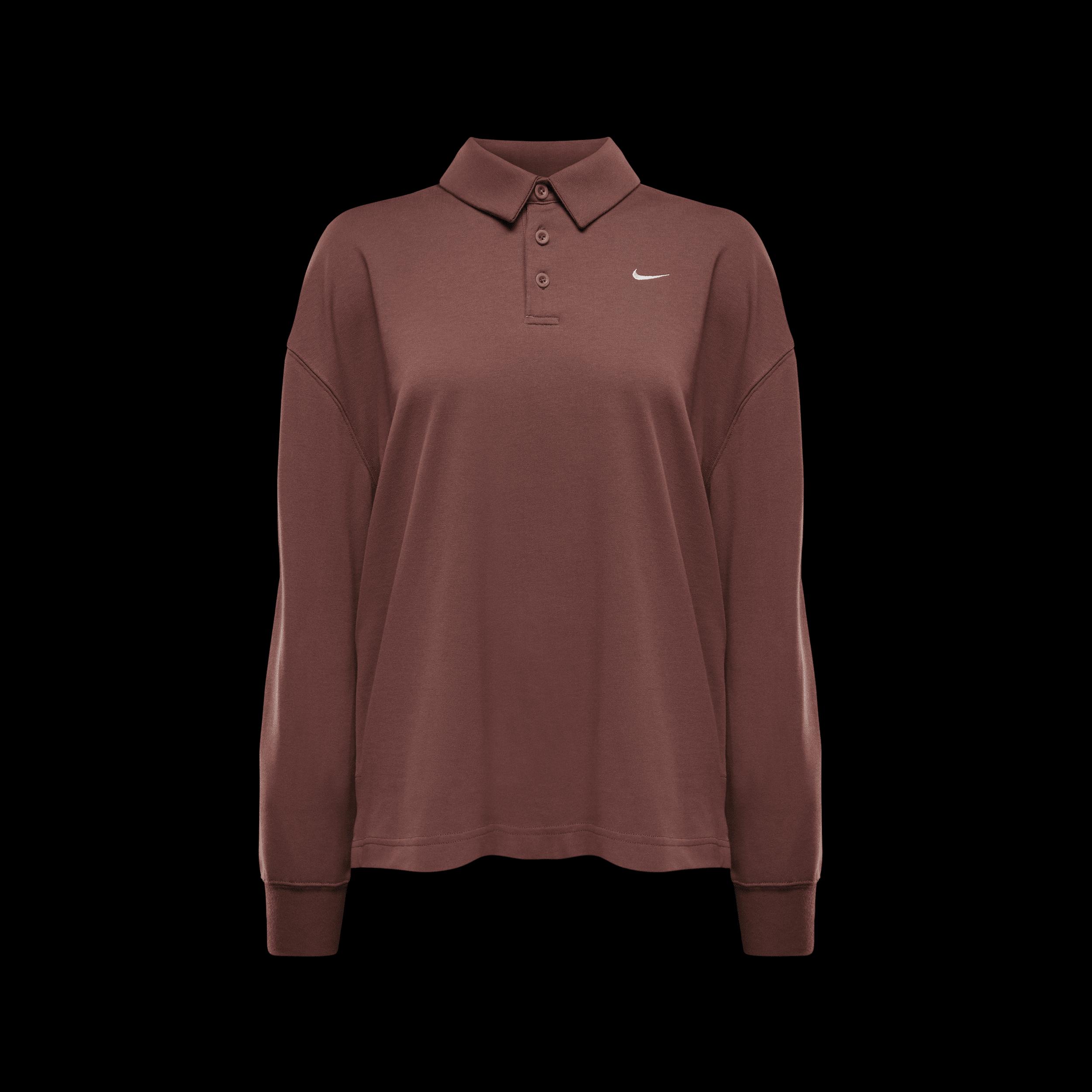 Women's Nike Sportswear Essential Oversized Long-Sleeve Polo Product Image