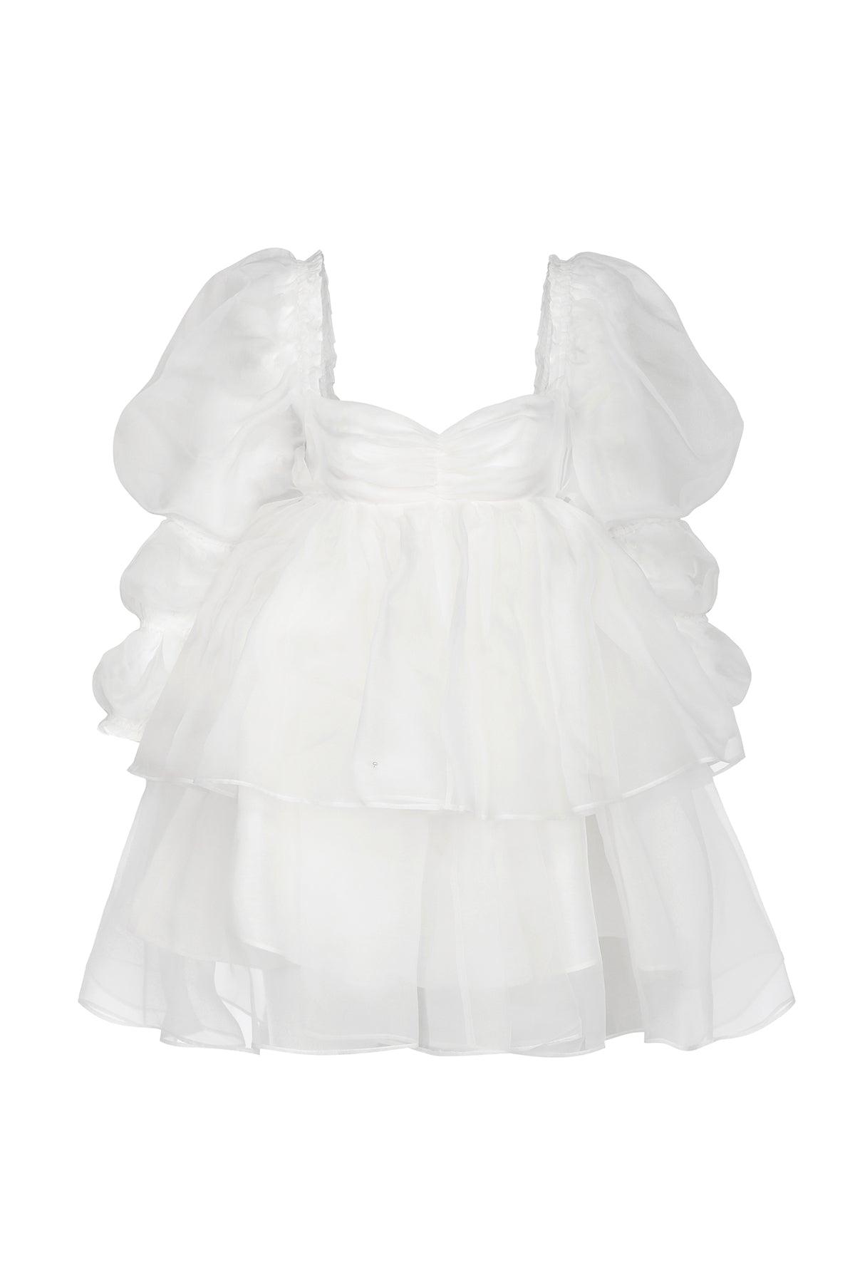 The Silk Gauze Ivory Moonlight Dress Product Image