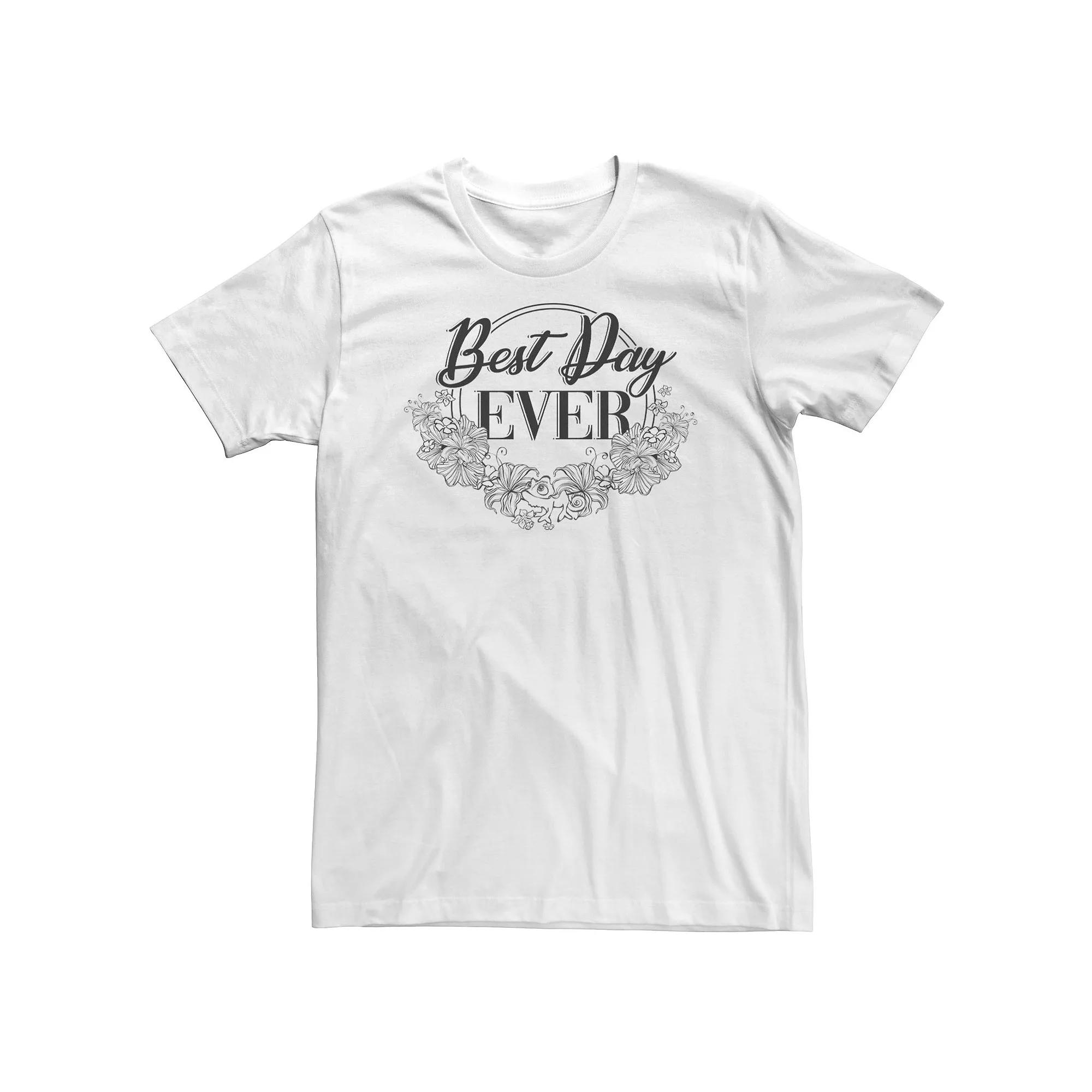 Big & Tall Disney Tangled Best Day Ever Floral Tee, Men's,  Product Image