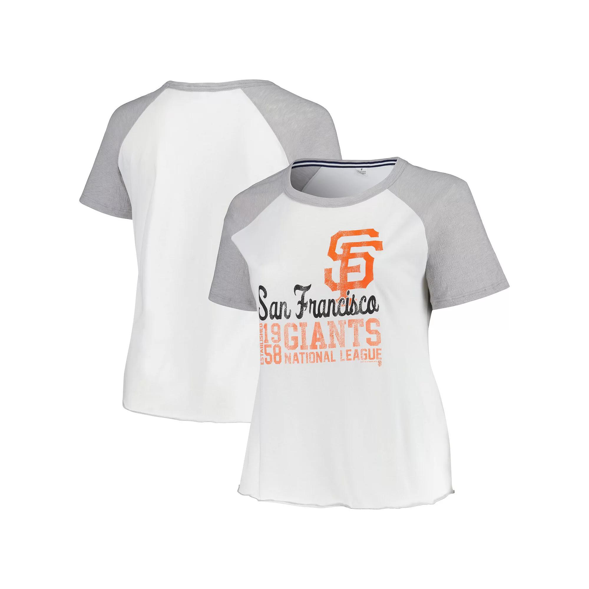 Women's Soft as a Grape White San Francisco Giants Plus  Product Image