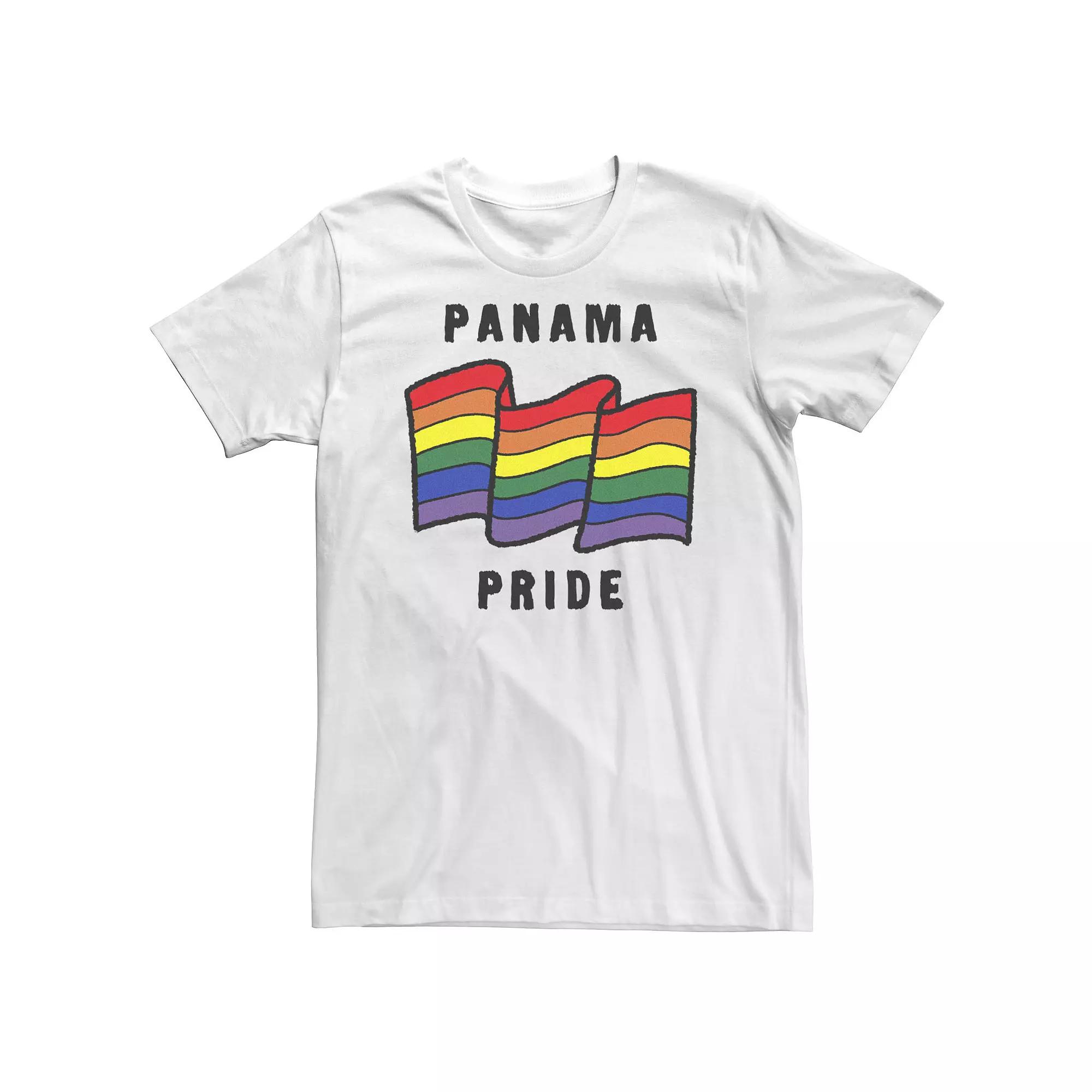Big & Tall Fifth Sun Panama Pride Sketched Flag Tee, Men's, Size: XXL Tall, White Product Image