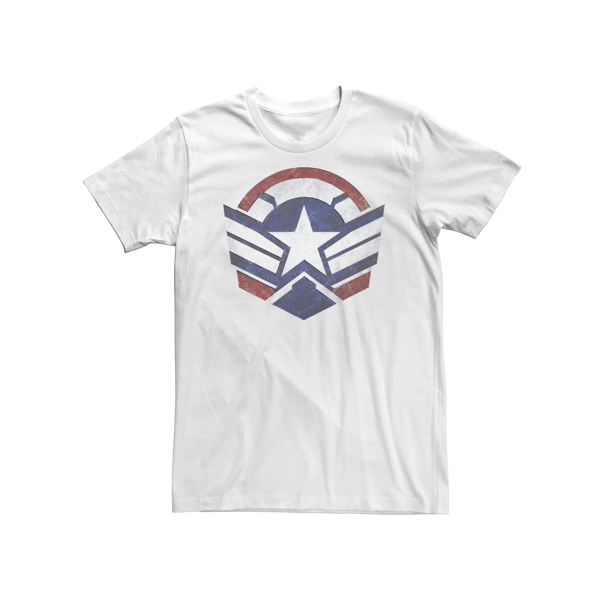 Big & Tall Marvel The Falcon And The Winter Soldier Wings Shield Logo Tee, Men's,  Product Image