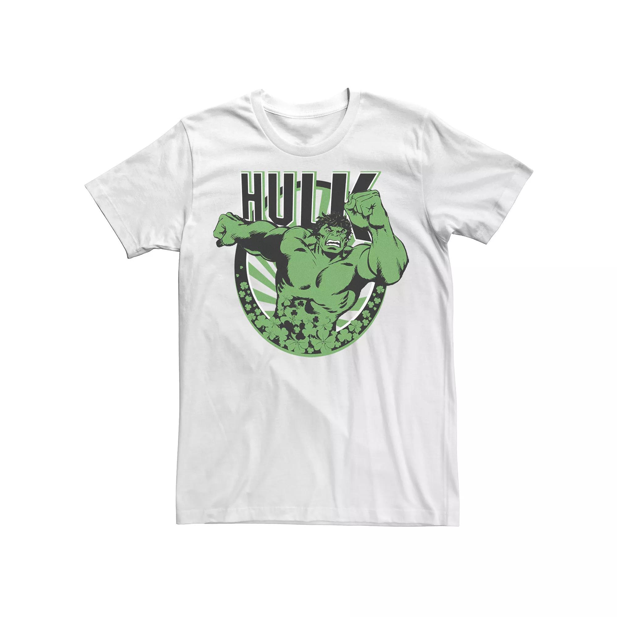 Men's Marvel Hulk St. Patty's Day Circle Logo Tee,  Product Image
