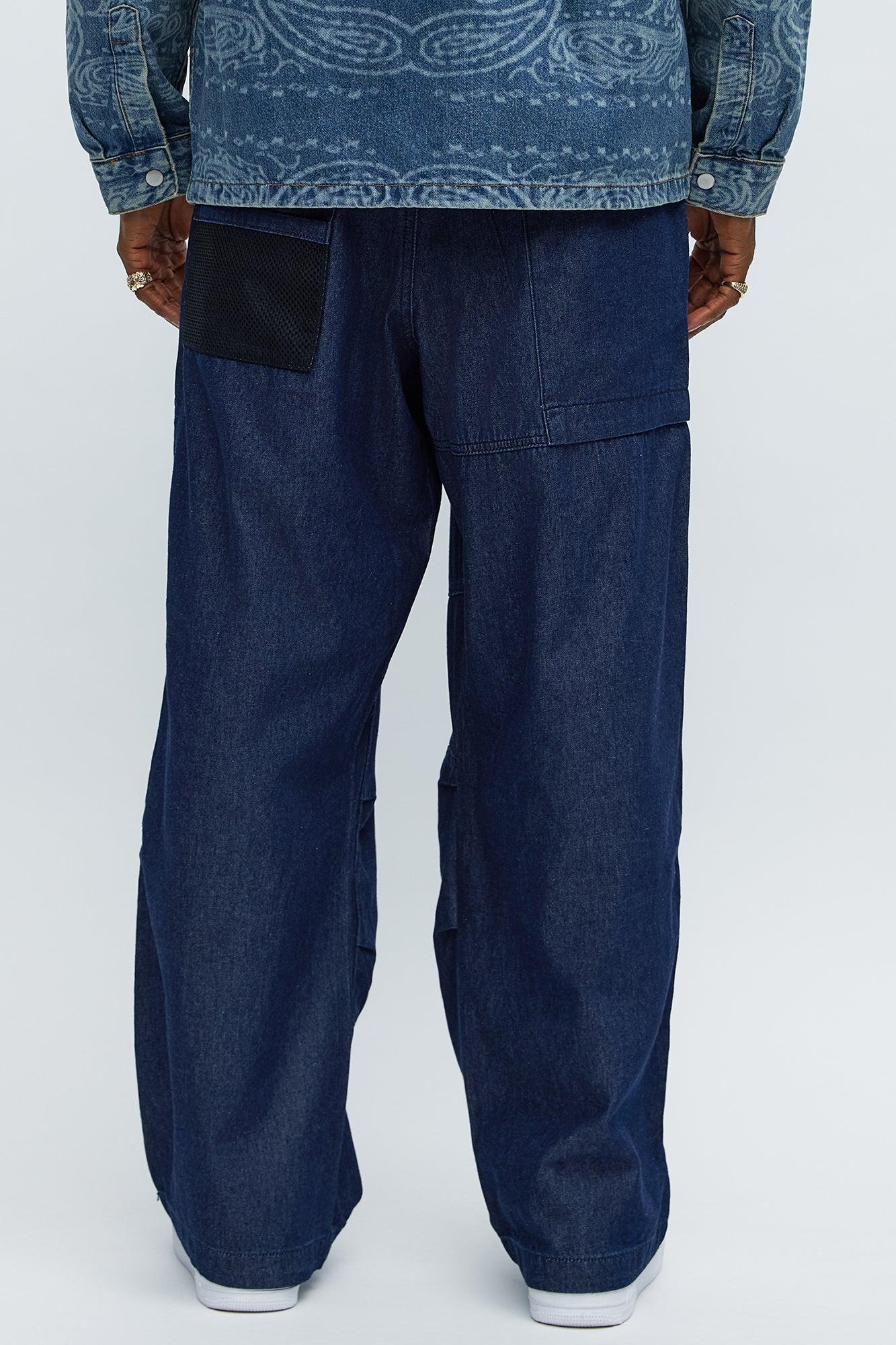 Max Cargo Baggy Pants - Indigo Male Product Image