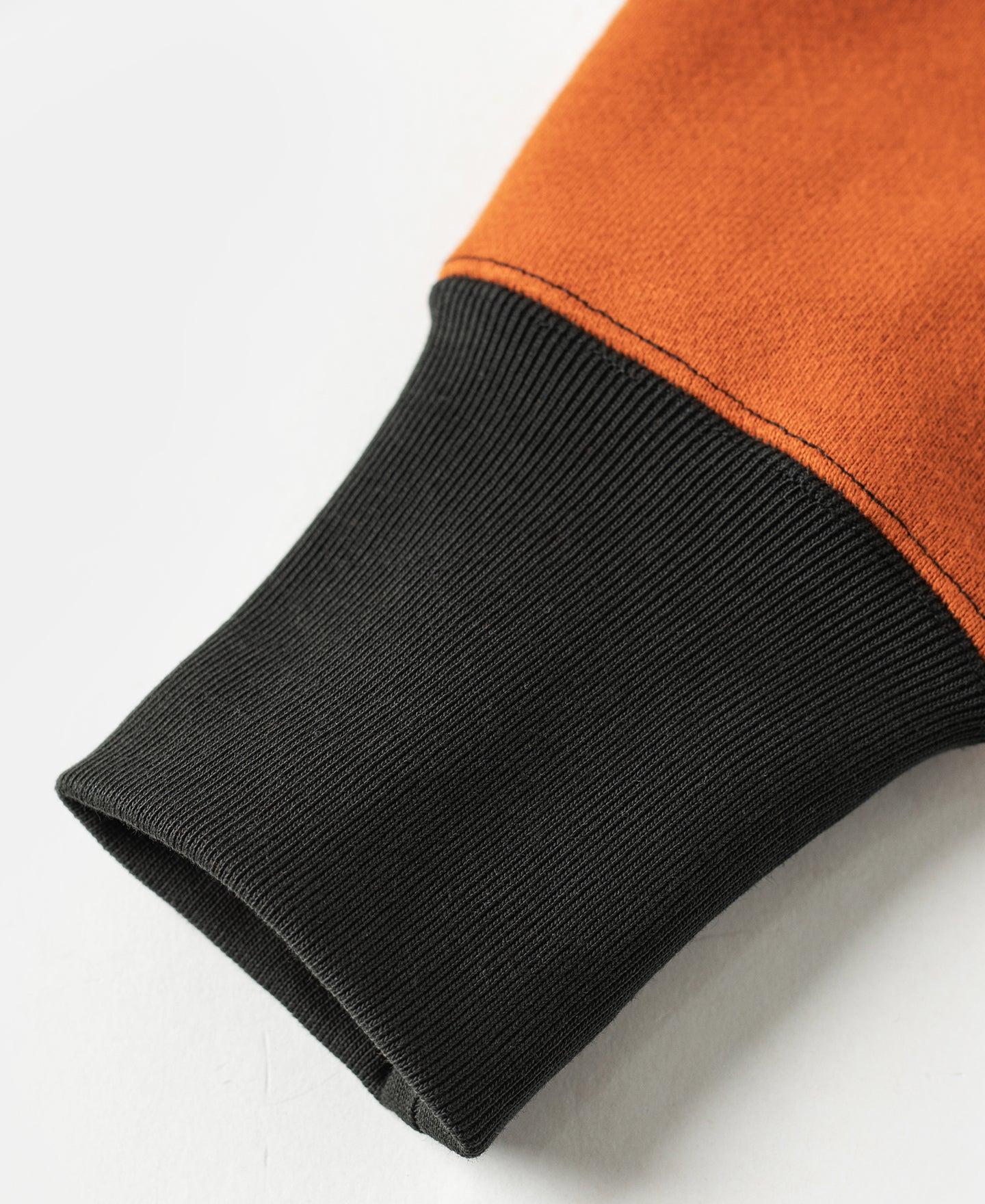 V-Inset Two-Tone Sweatshirt - Orange Product Image