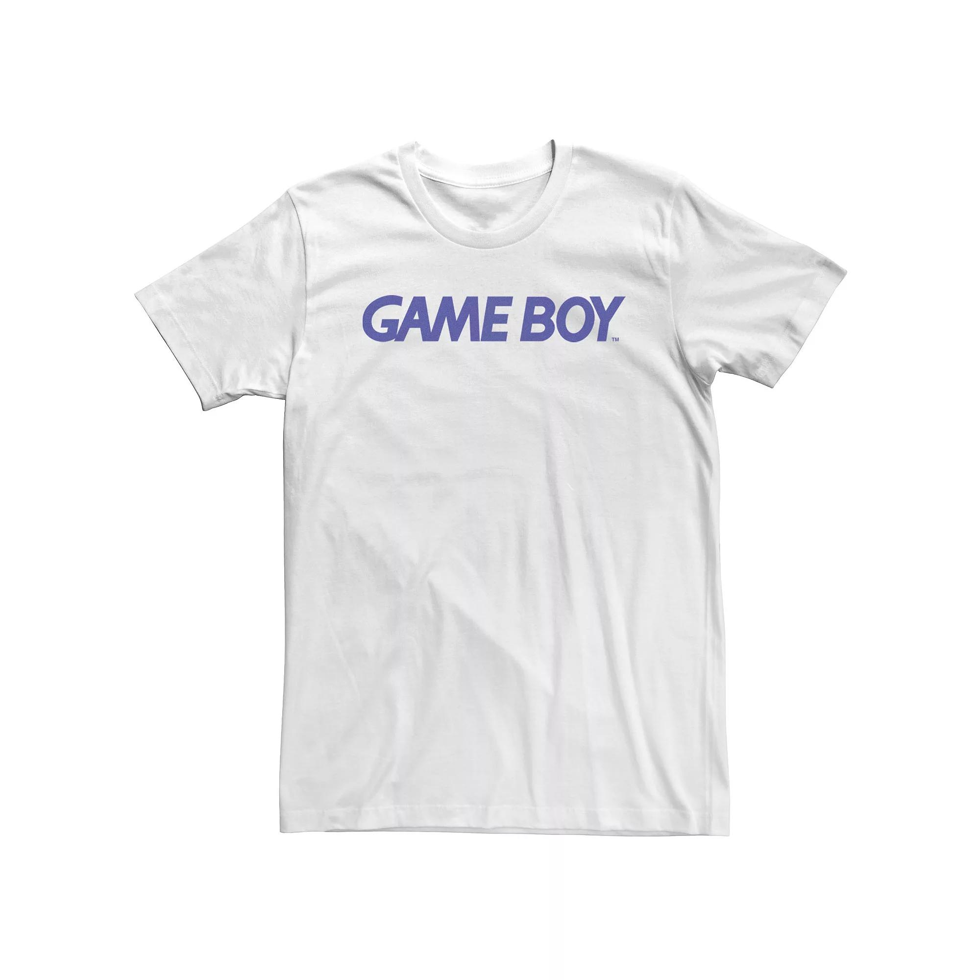 Big & Tall Nintendo Gameboy Simple Text Logo Tee, Men's,  Product Image