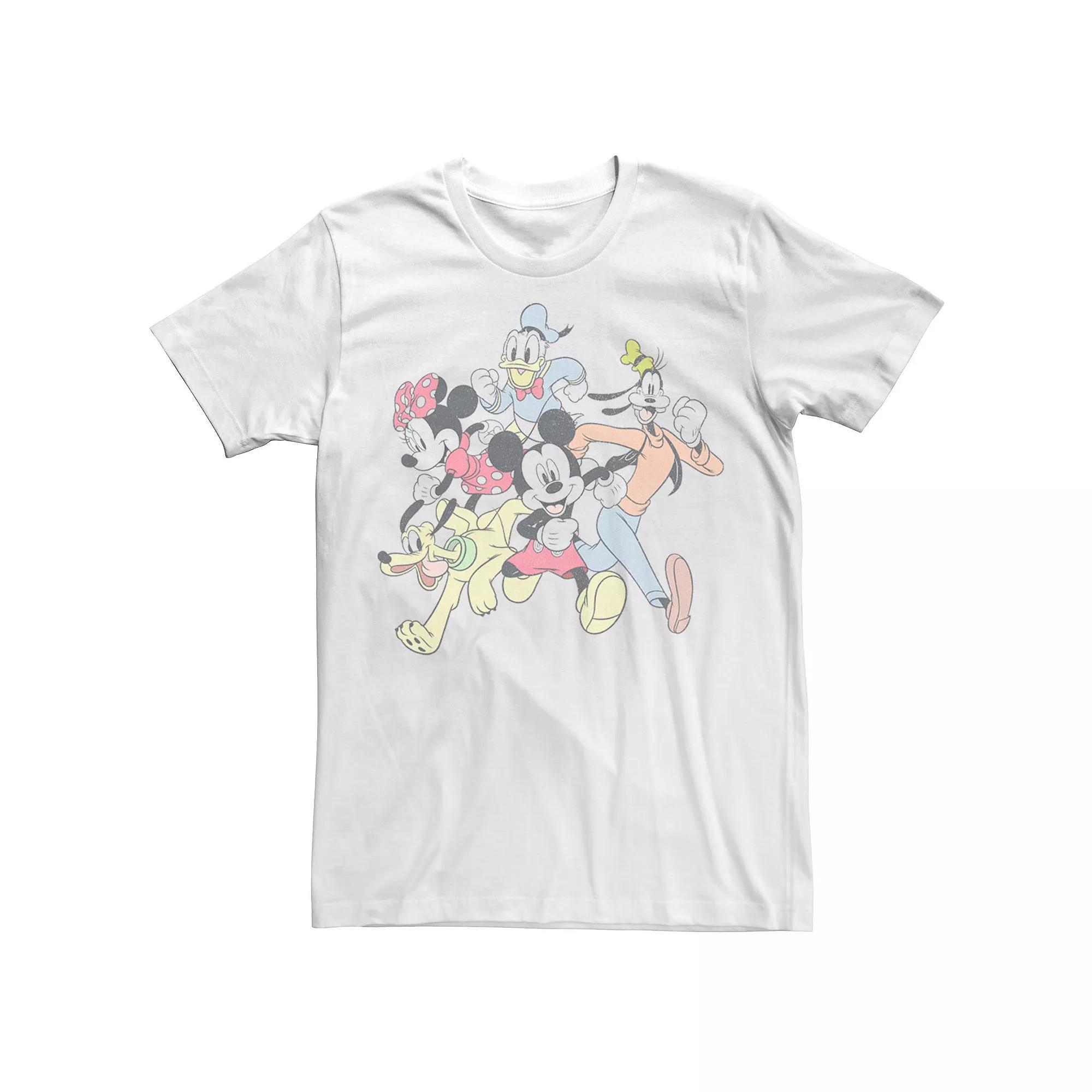 Disney's Mickey & Friends Group Shot Running Portrait Men's Tee,  Product Image