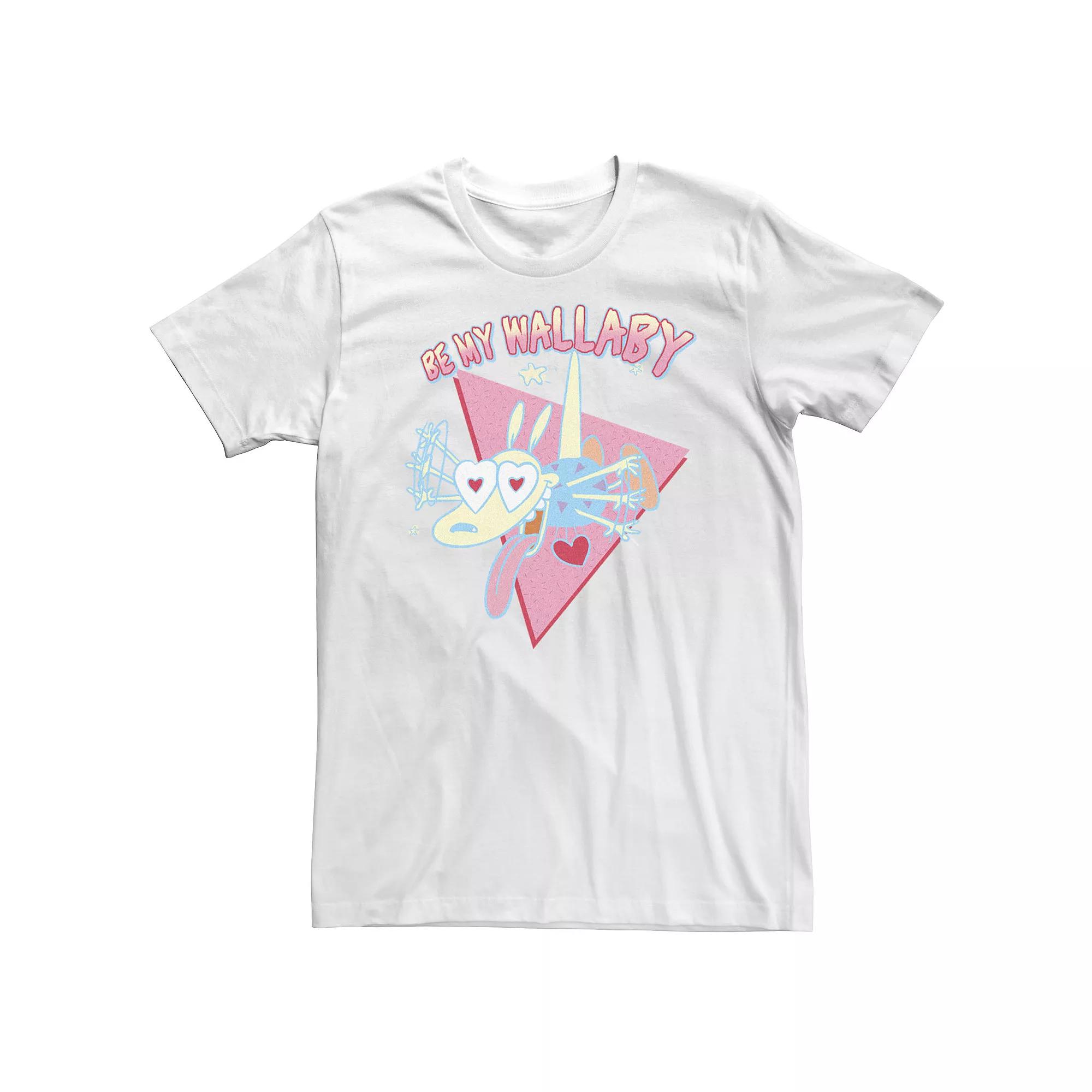 Big & Tall Rockos Modern Life be My Wallaby Obsessed Portrait Tee, Men's,  Product Image