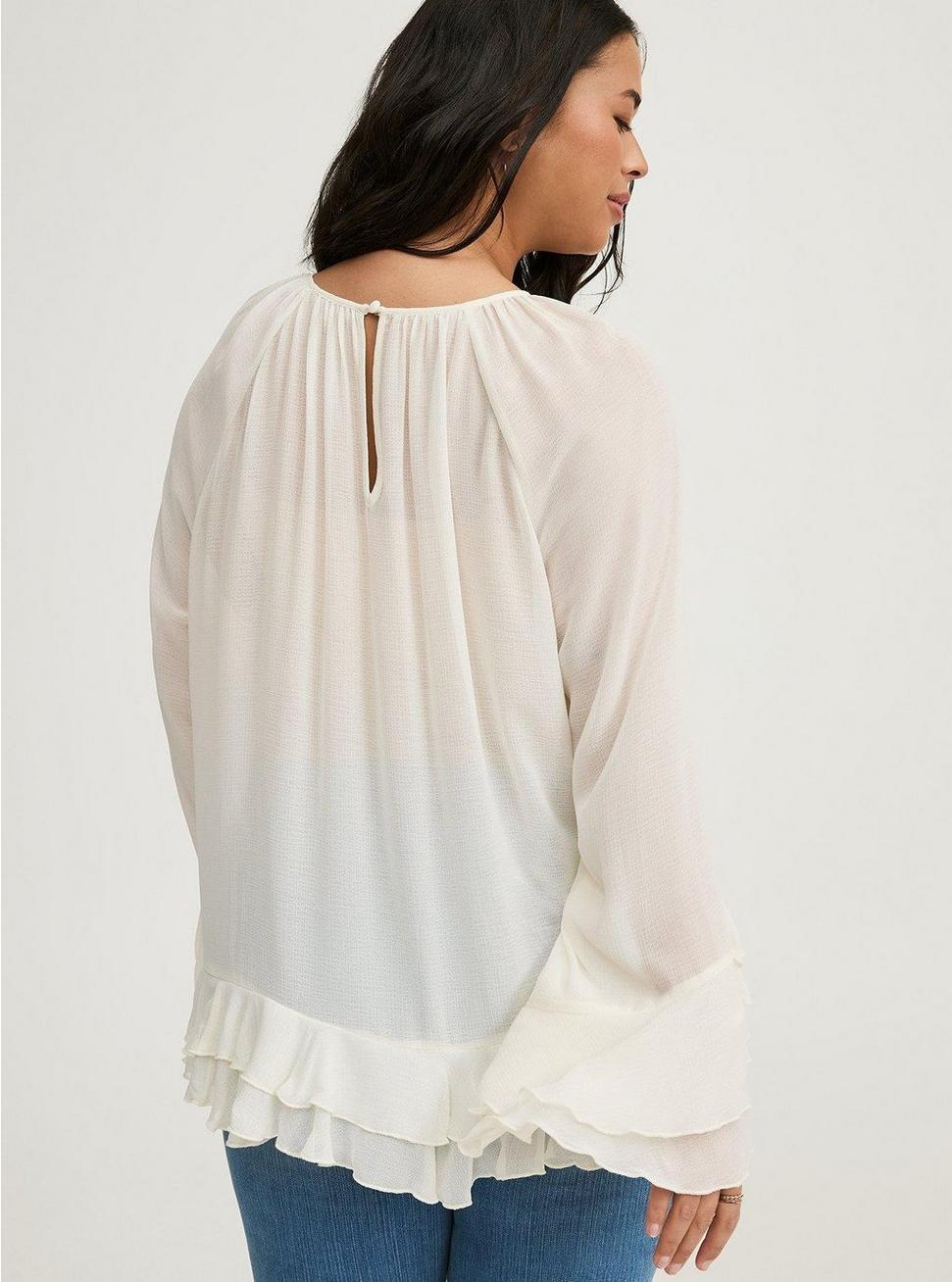 Ruffle Long Sleeve Top Product Image
