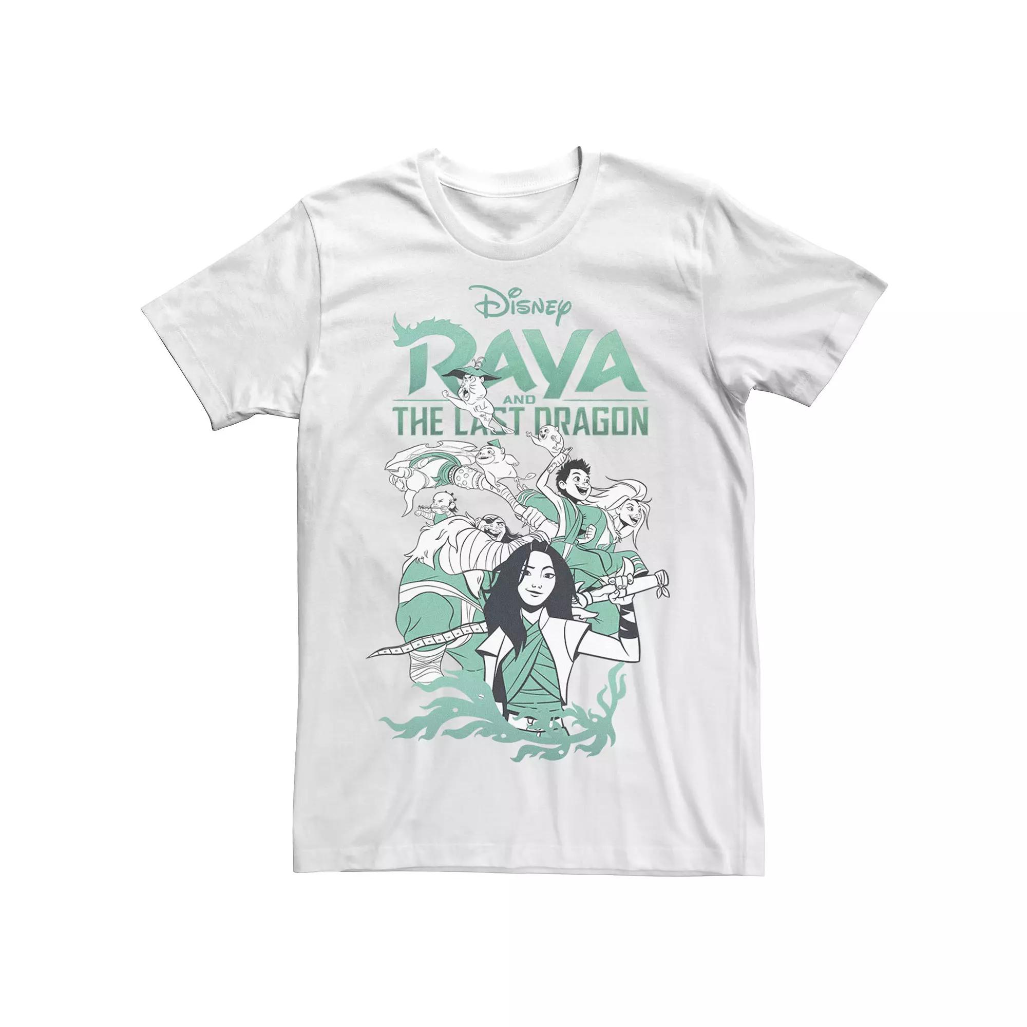 Big & Tall Disney Raya And The Last Dragon Group Shot Logo Tee, Men's,  Product Image