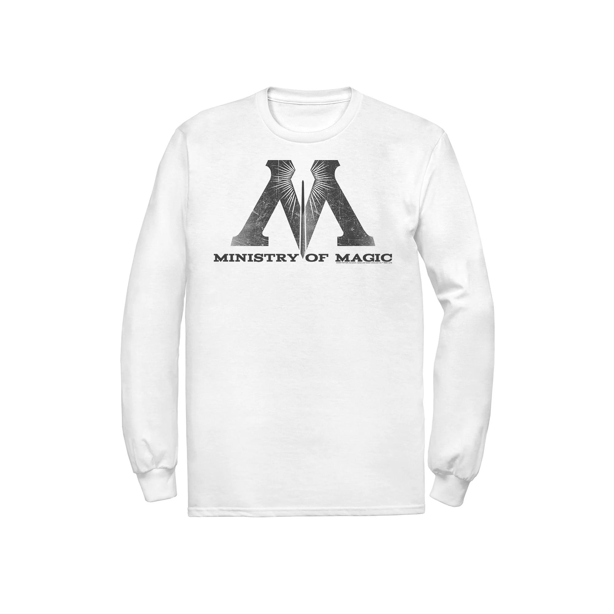 Men's Harry Potter Ministry Of Magic Logo Long Sleeve Graphic Tee,  Product Image