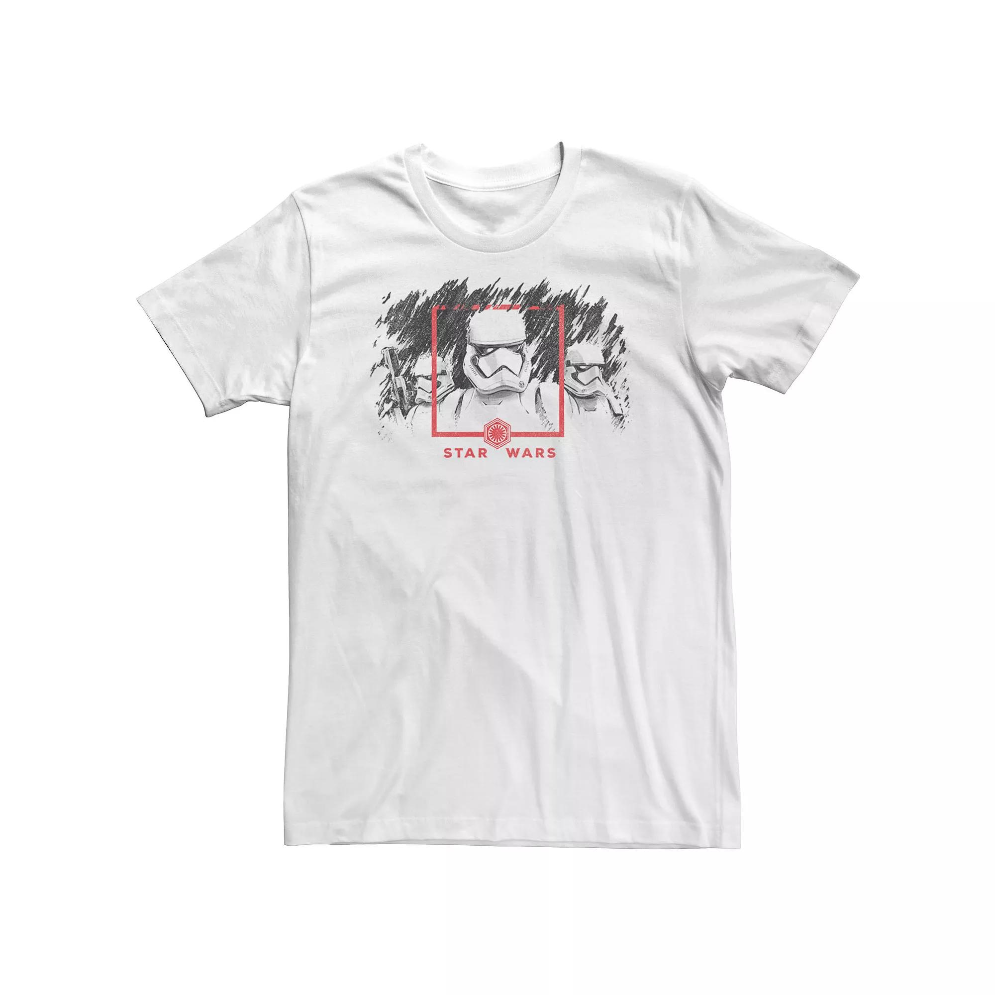 Big & Tall Star Wars The Rise of Skywalker Stormtrooper Smudge Tee, Men's,  Product Image