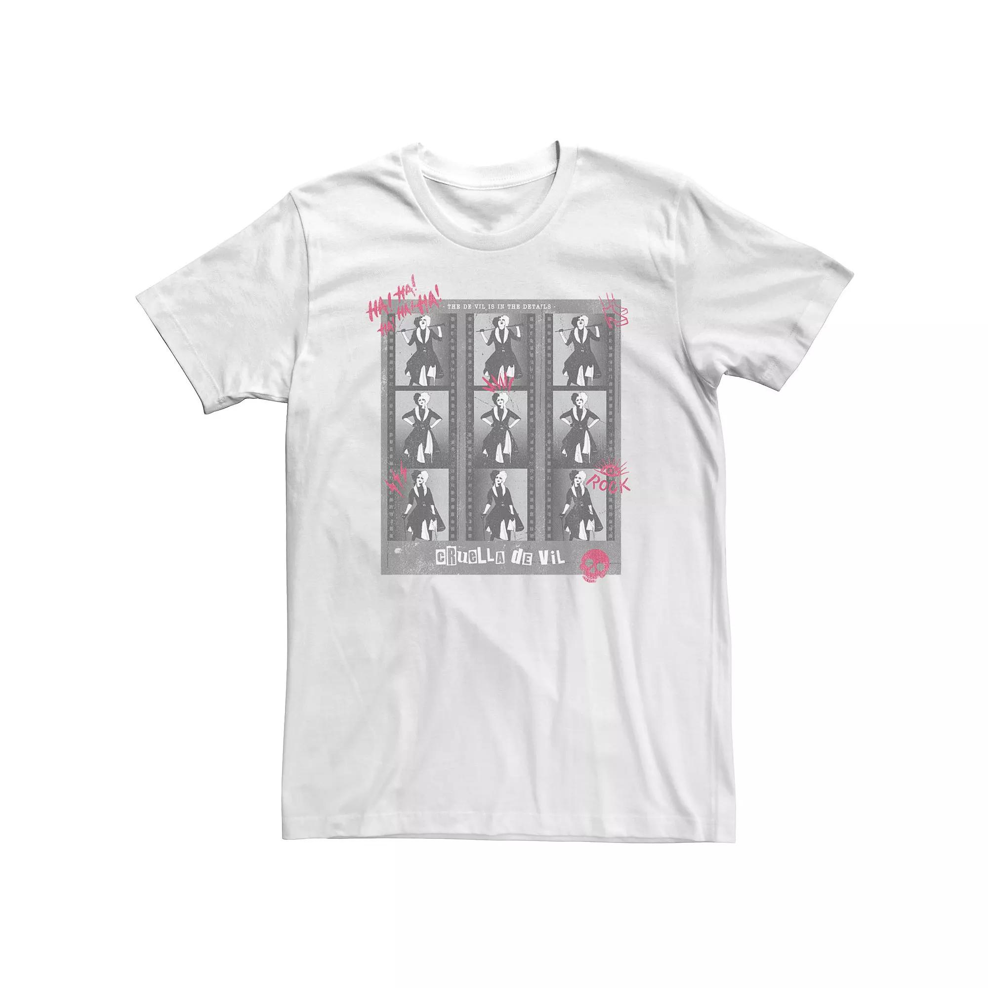 Big & Tall Disney Cruella Negatives Tee, Men's,  Product Image