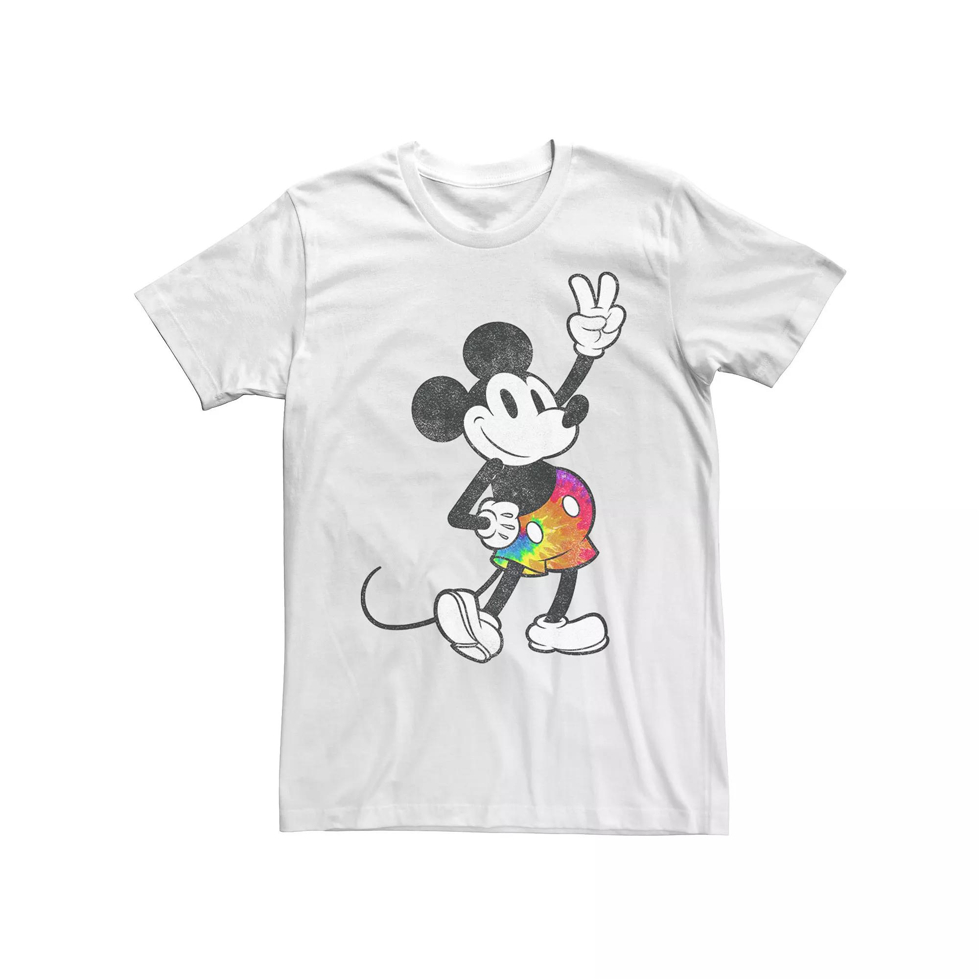 Disney's Mickey And Friends Mickey Tie Dye Pants Portrait Men's Graphic Tee,  Product Image