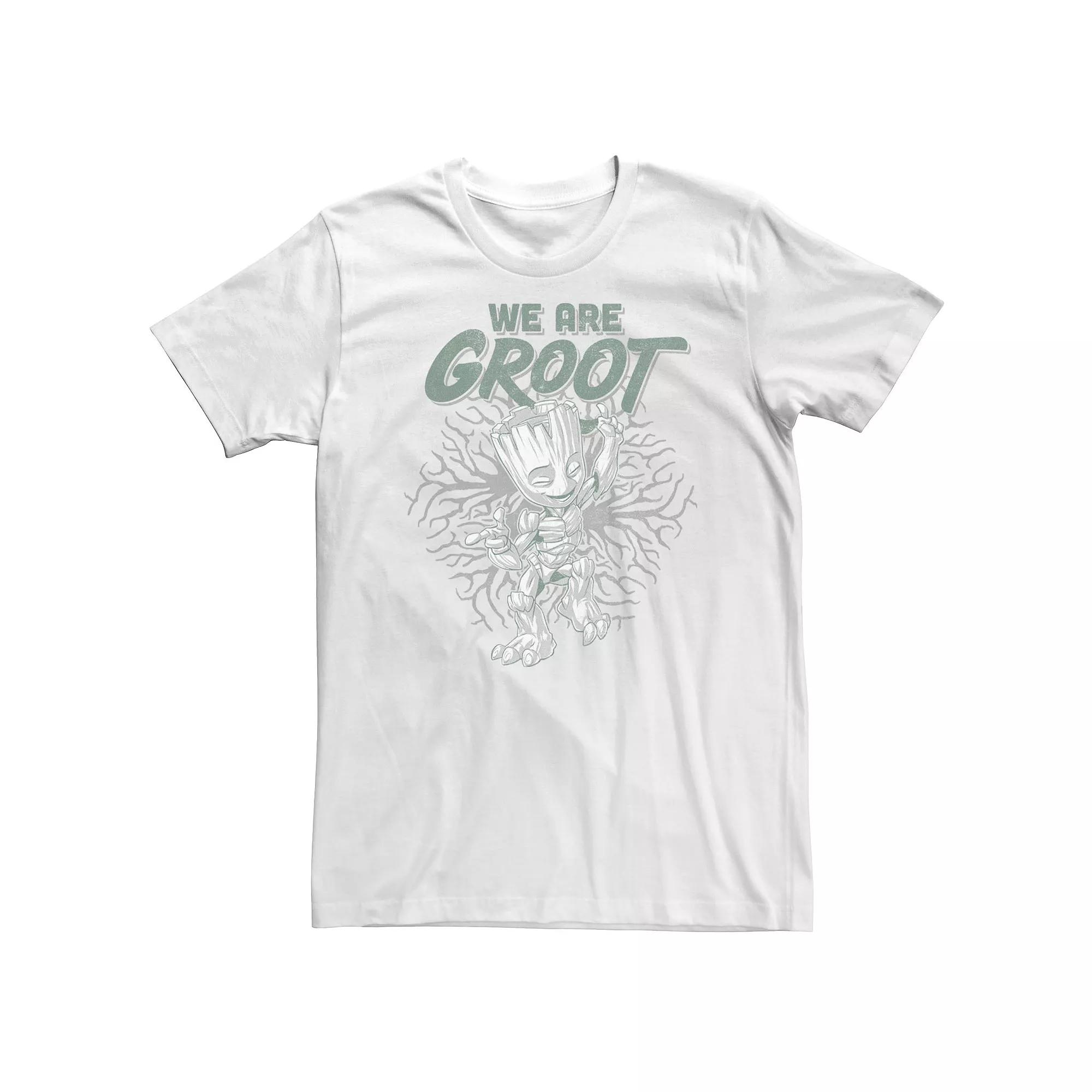 Big & Tall Marvel We Are Groot Tee, Men's,  Product Image