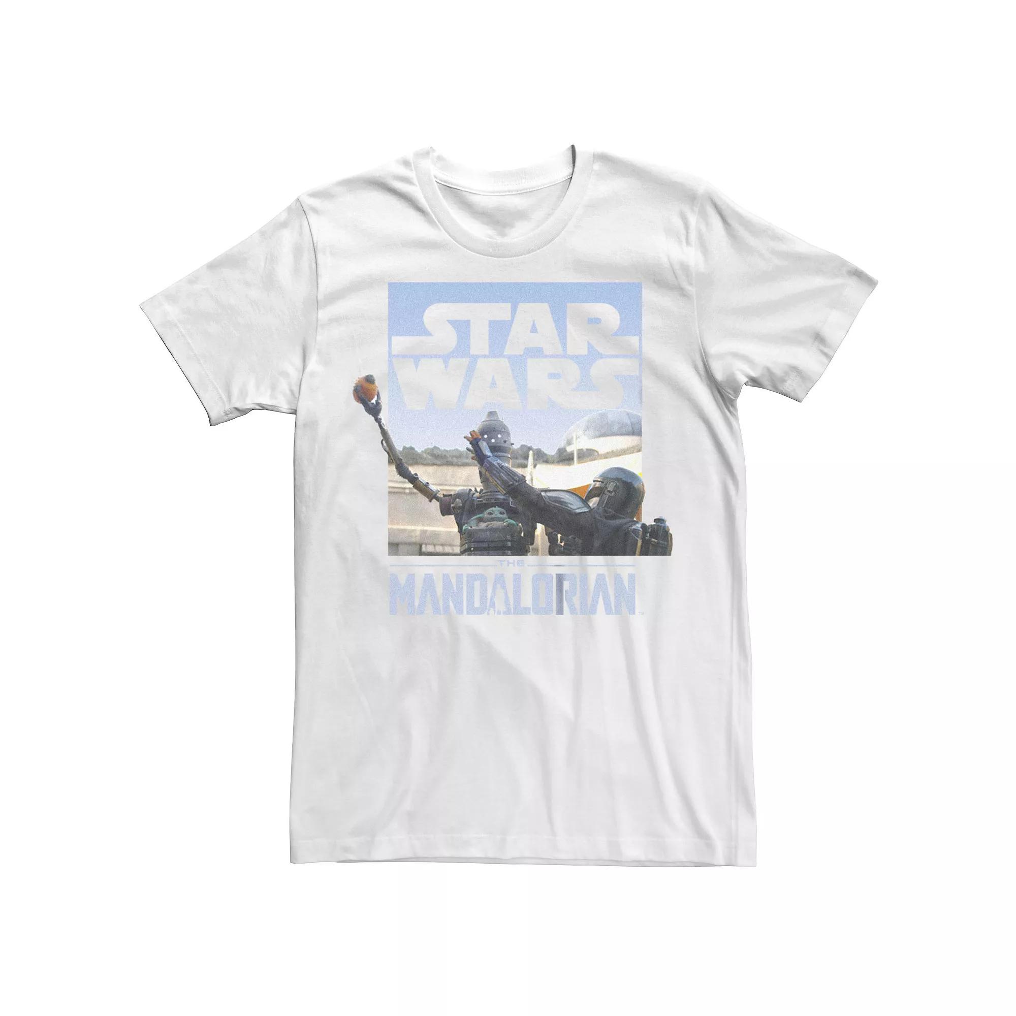 Men's Star Wars The Mandalorian Din Djarin IG-11 Scene Box Graphic Tee,  Product Image