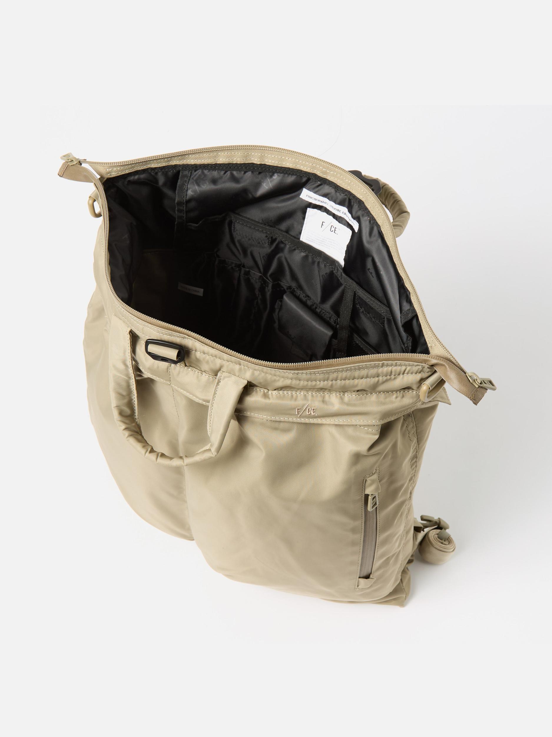 Sage Green Recycled Twill F/CE.® 3-Way Helmet Bag Product Image