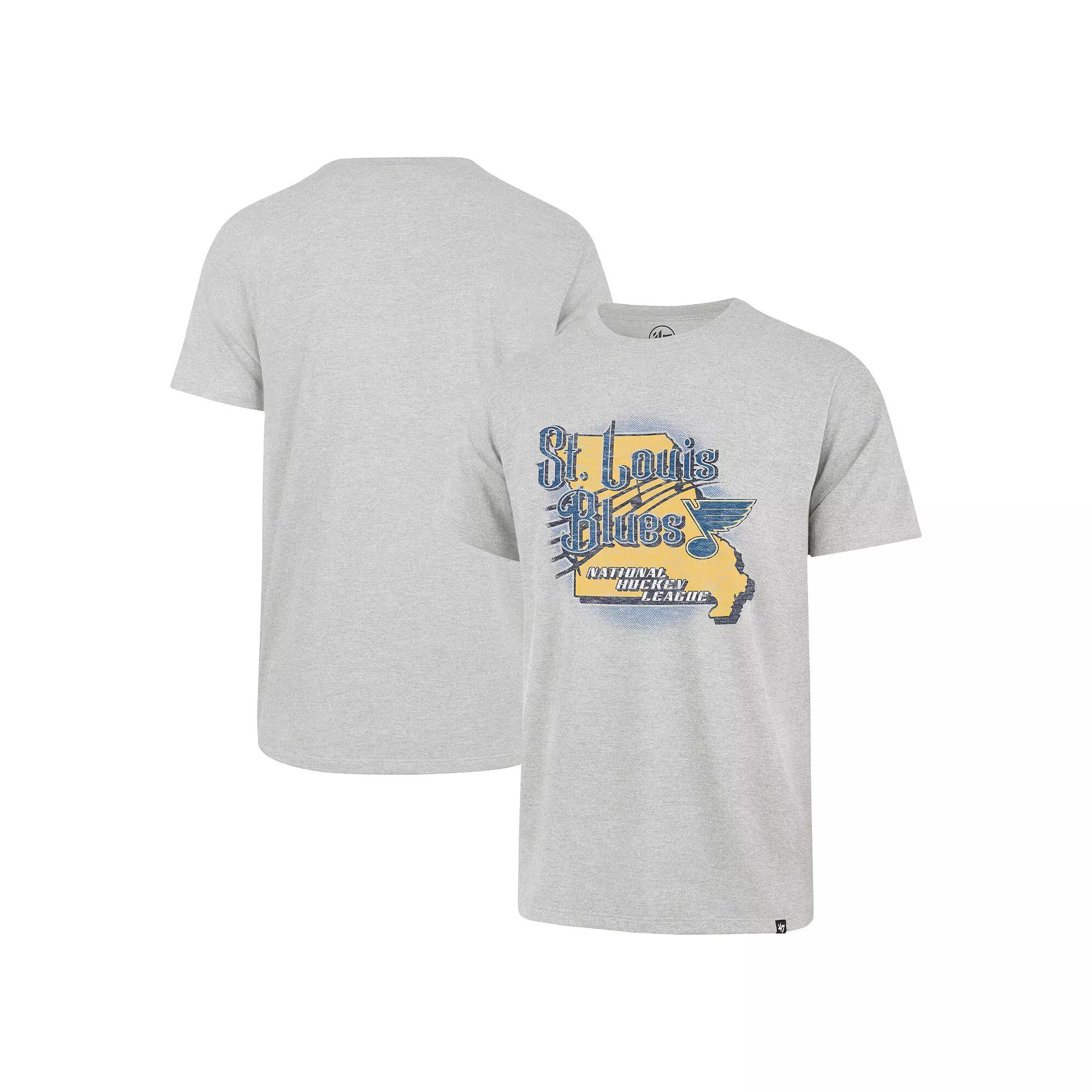 Men's '47 Gray St. Louis Blues Regional Localized Franklin T-Shirt,  Product Image