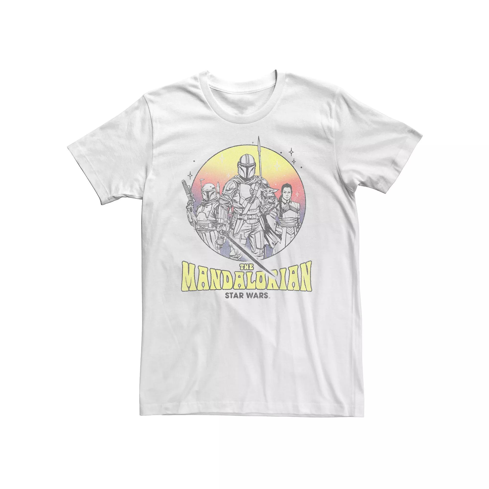 Big & Tall Star Wars: The Mandalorian Retro Style Portrait Tee, Men's,  Product Image