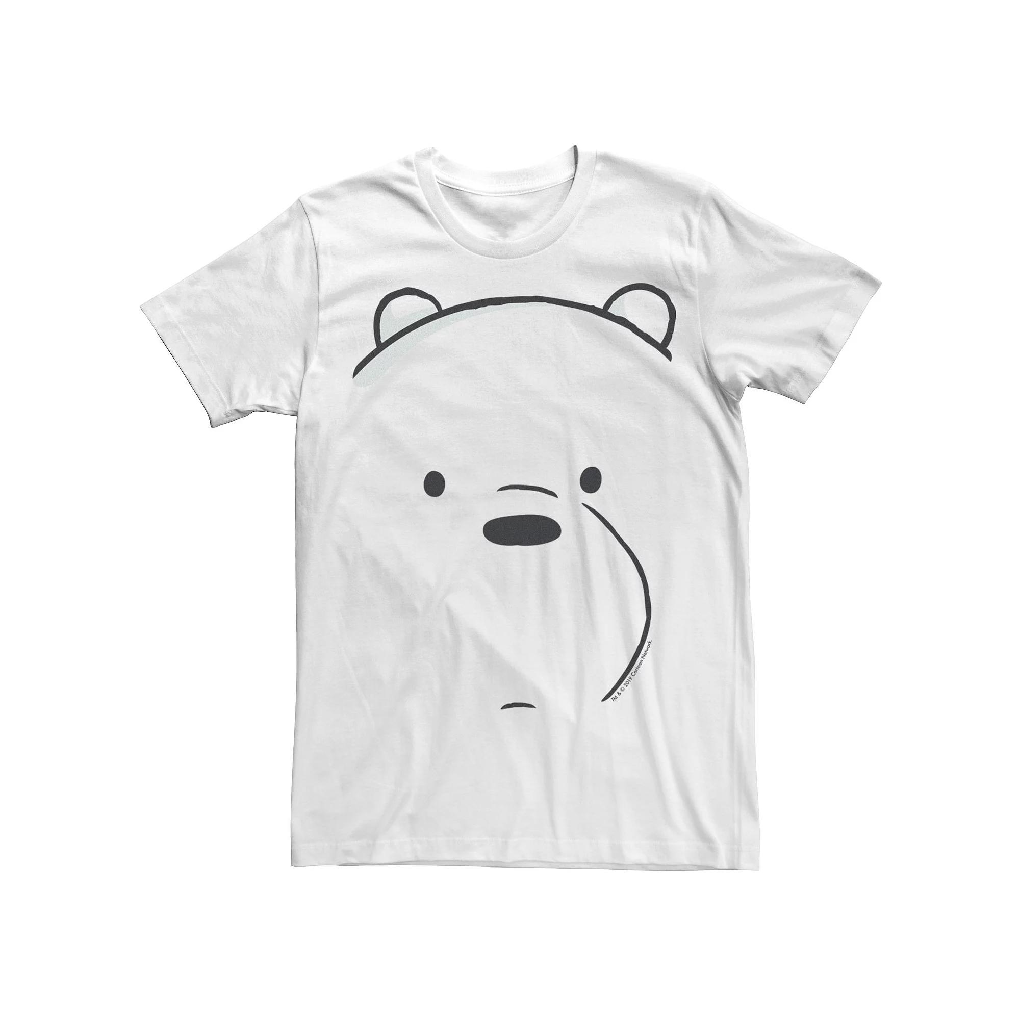 Men's CN We Bare Bears Ice Bear Big Face Tee,  Product Image