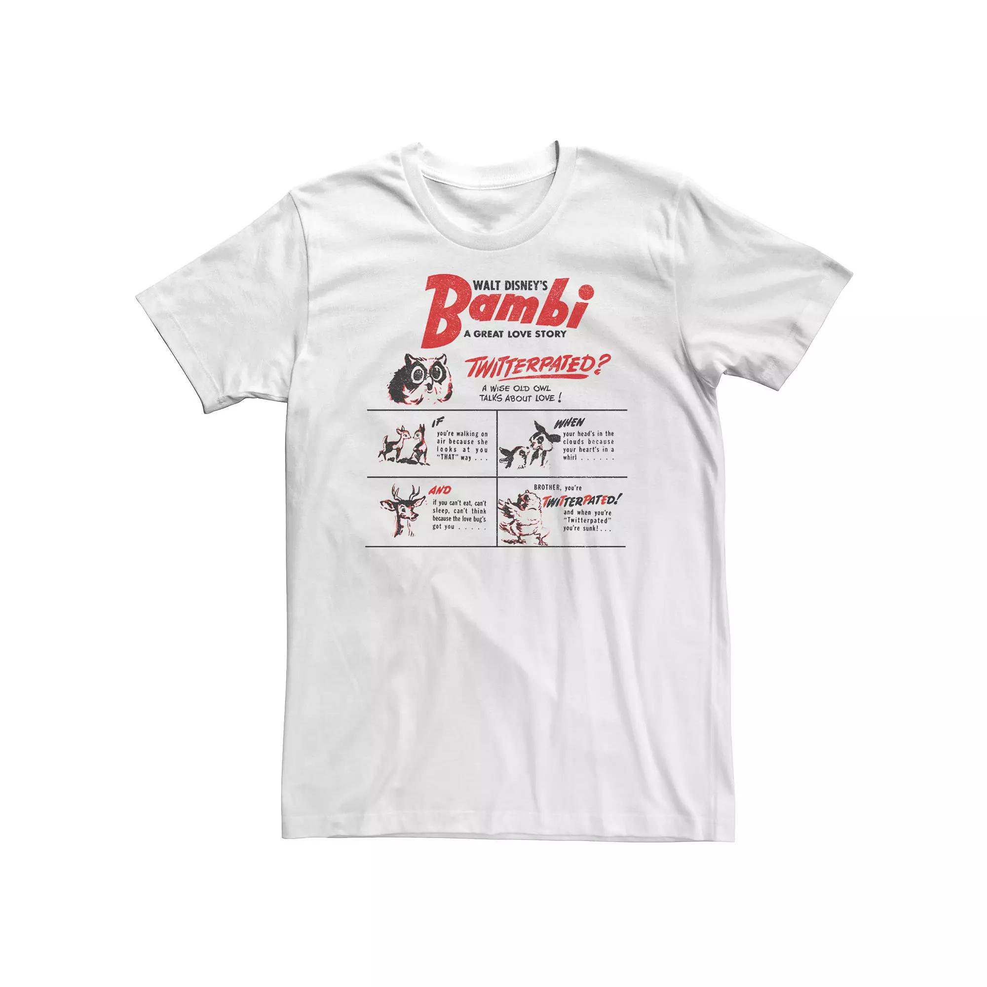 Big & Tall Disney Bambi A Great Love Story Tee, Men's,  Product Image