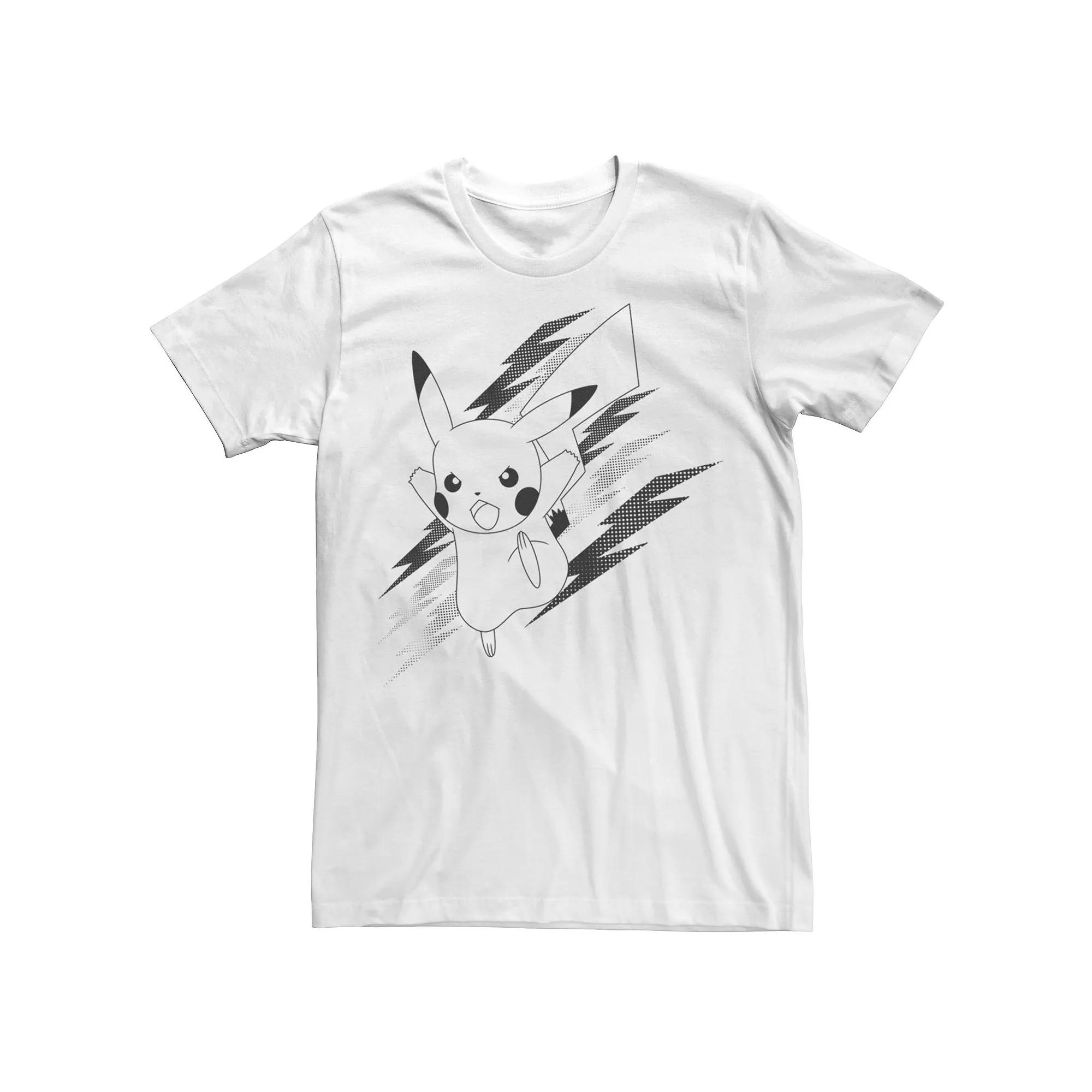 Men's Pokemon Pikachu Lightning Bolts Tee,  Product Image