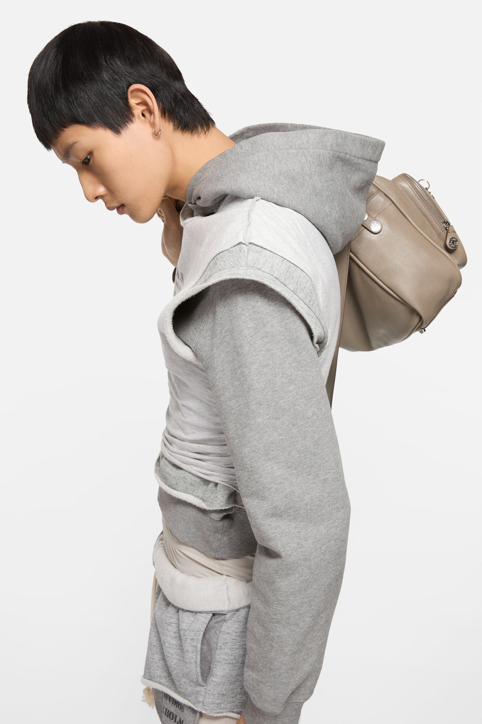 Layered hooded sweater Product Image