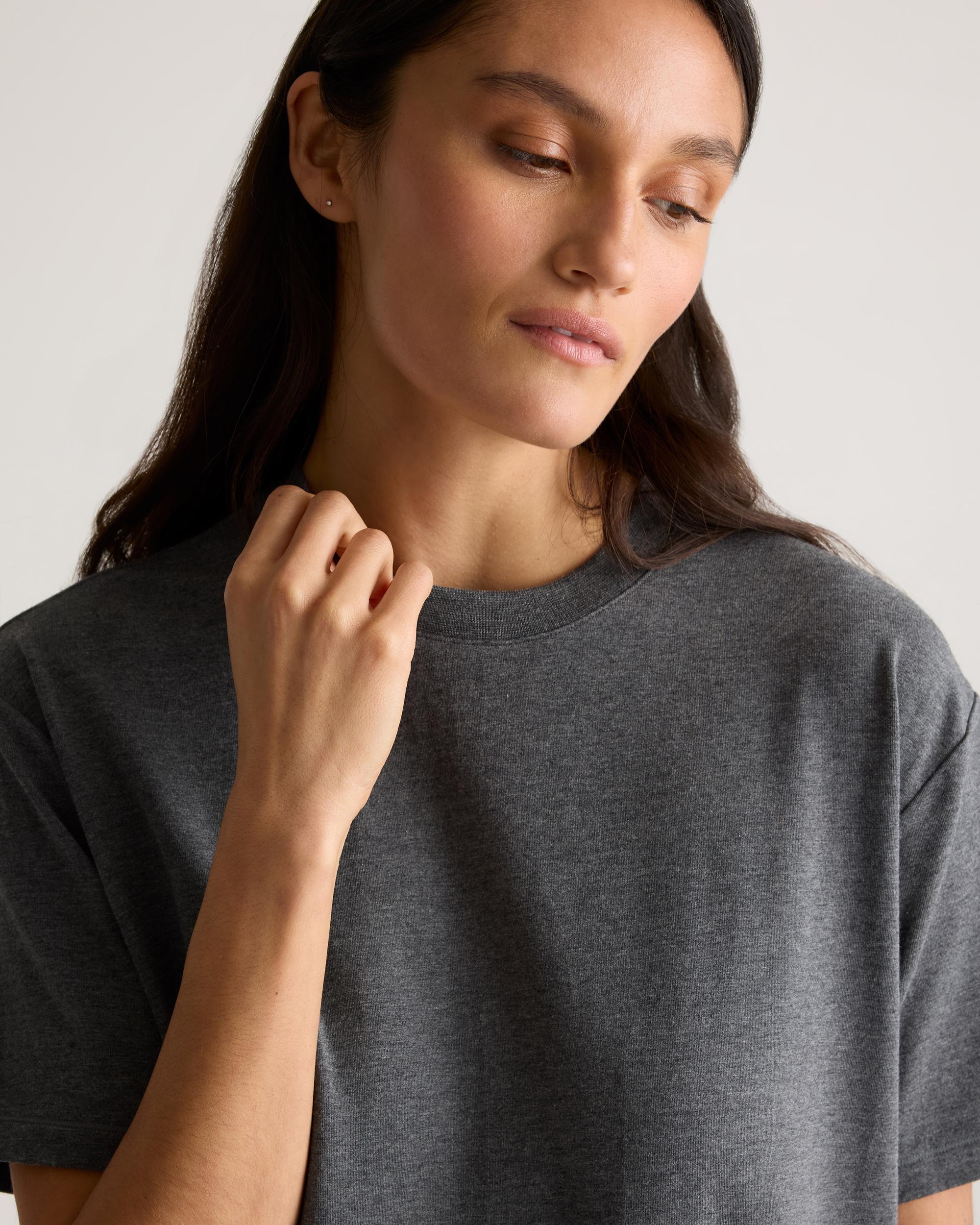 Quince | Women's Dream Lounge Oversized Short Sleeve Pajama Set Cotton Product Image