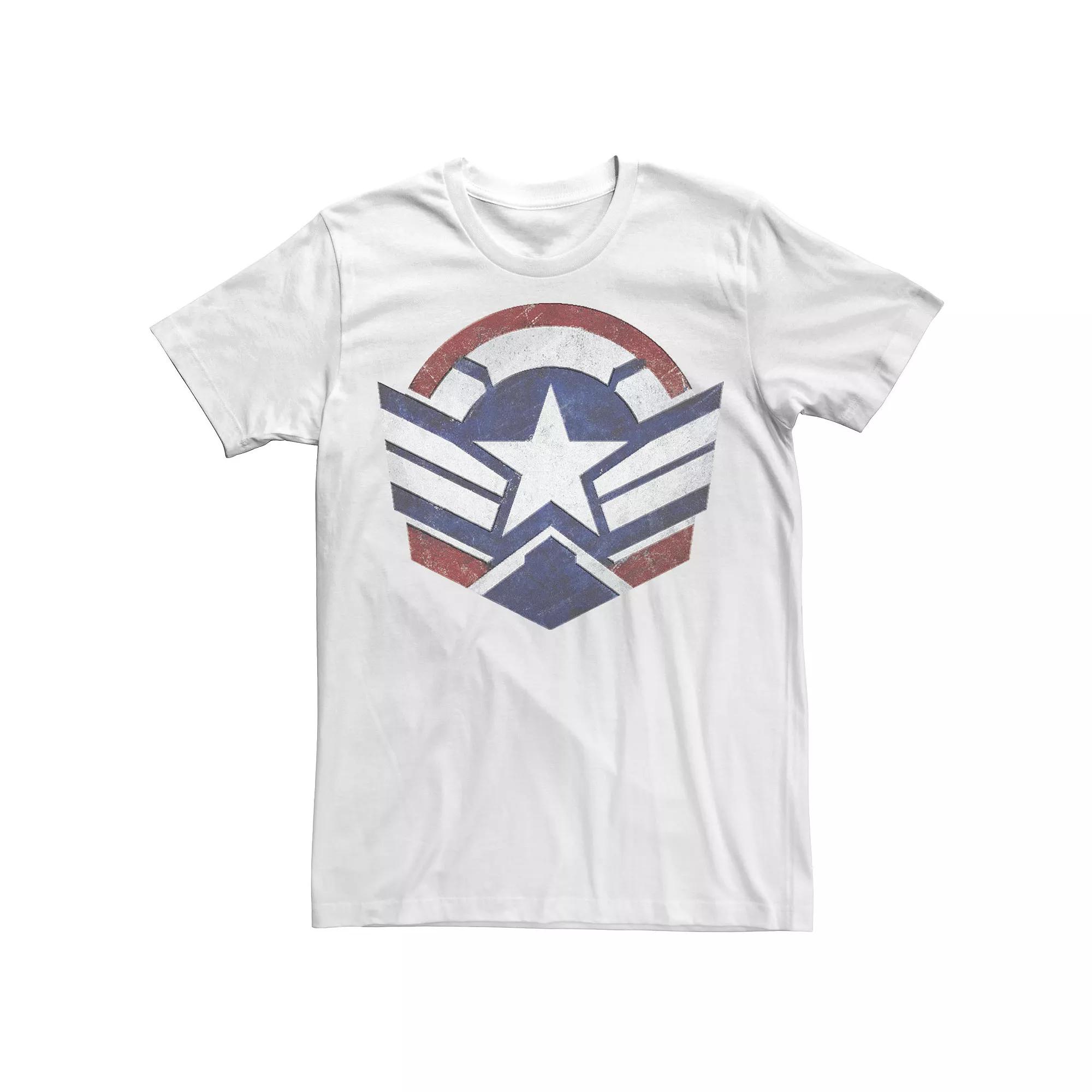 Men's Marvel Falcon And The Winter Soldier Wings Shield Logo Tee,  Product Image
