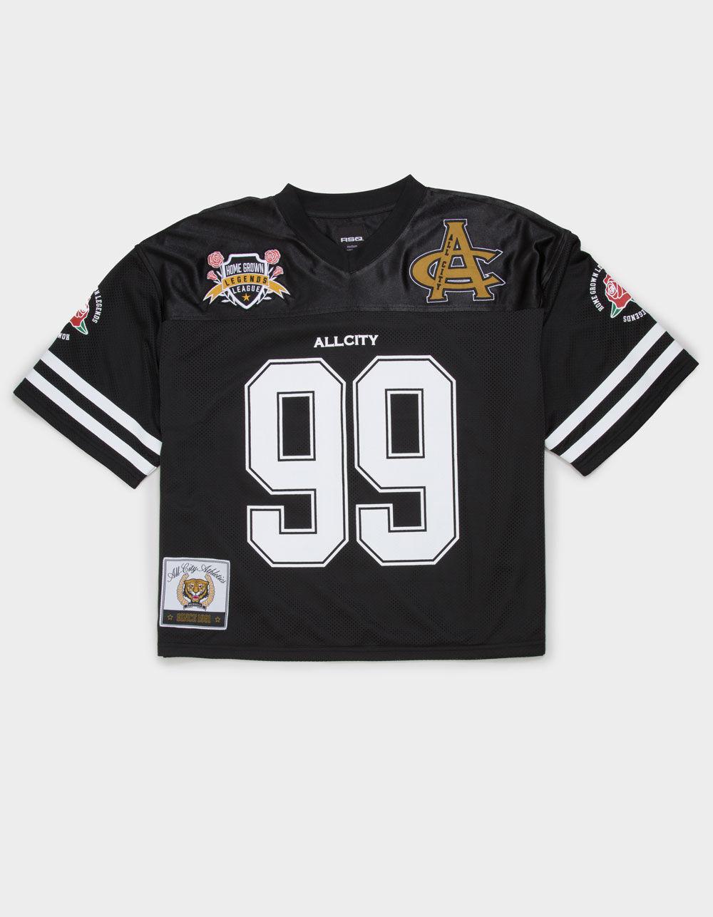 RSQ Mens Baggy Crop Mesh Jersey - BLACK Product Image