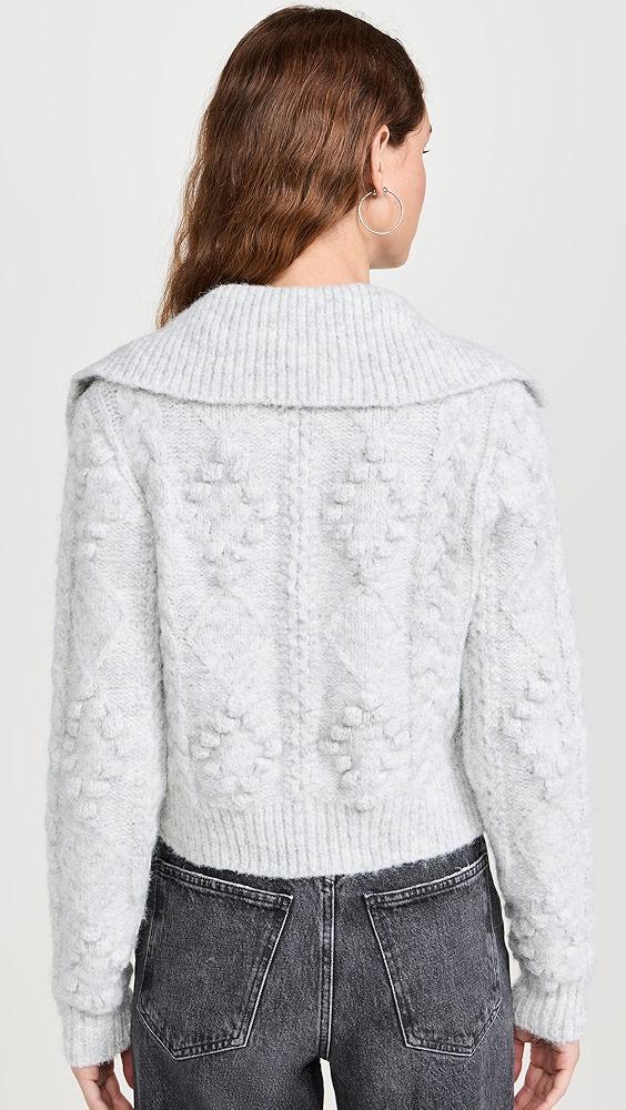 LE JEAN Cable Knit Cardigan | Shopbop Product Image