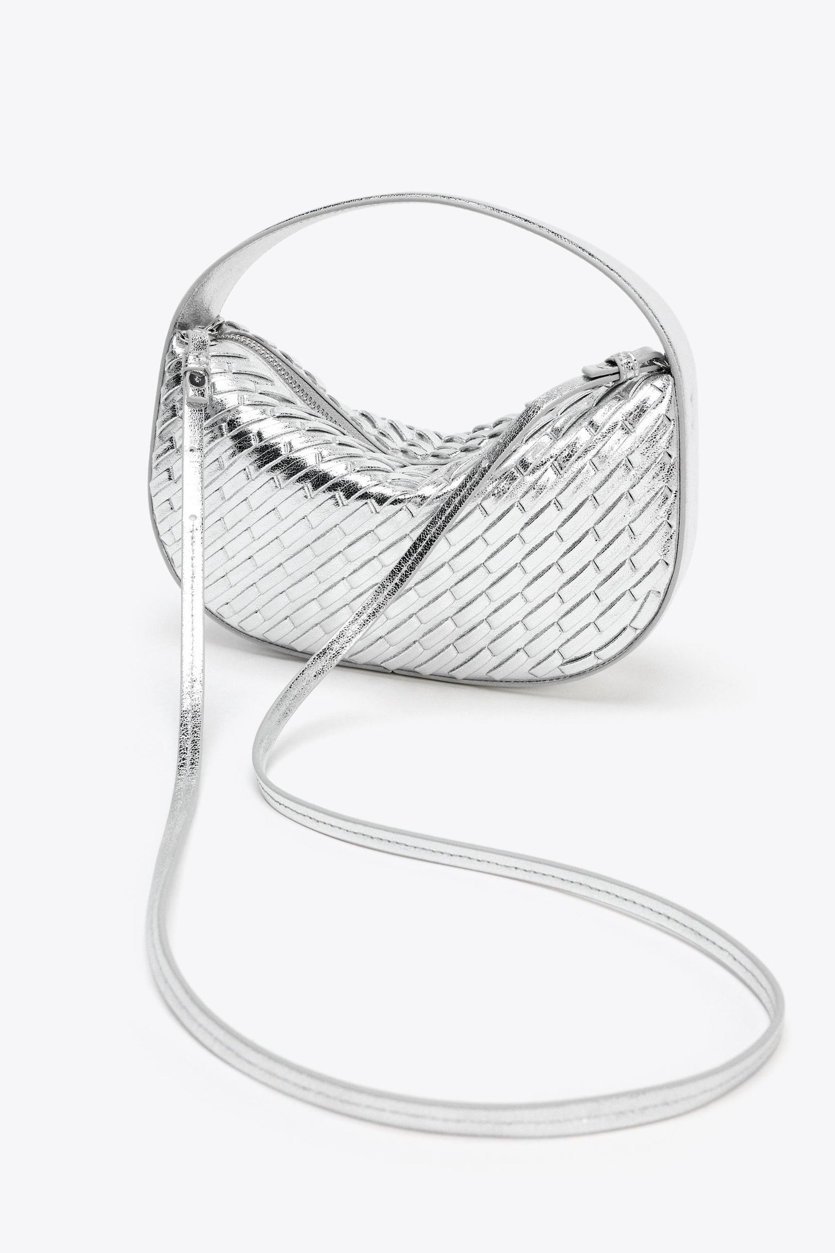 WOVEN EFFECT HANDBAG Product Image