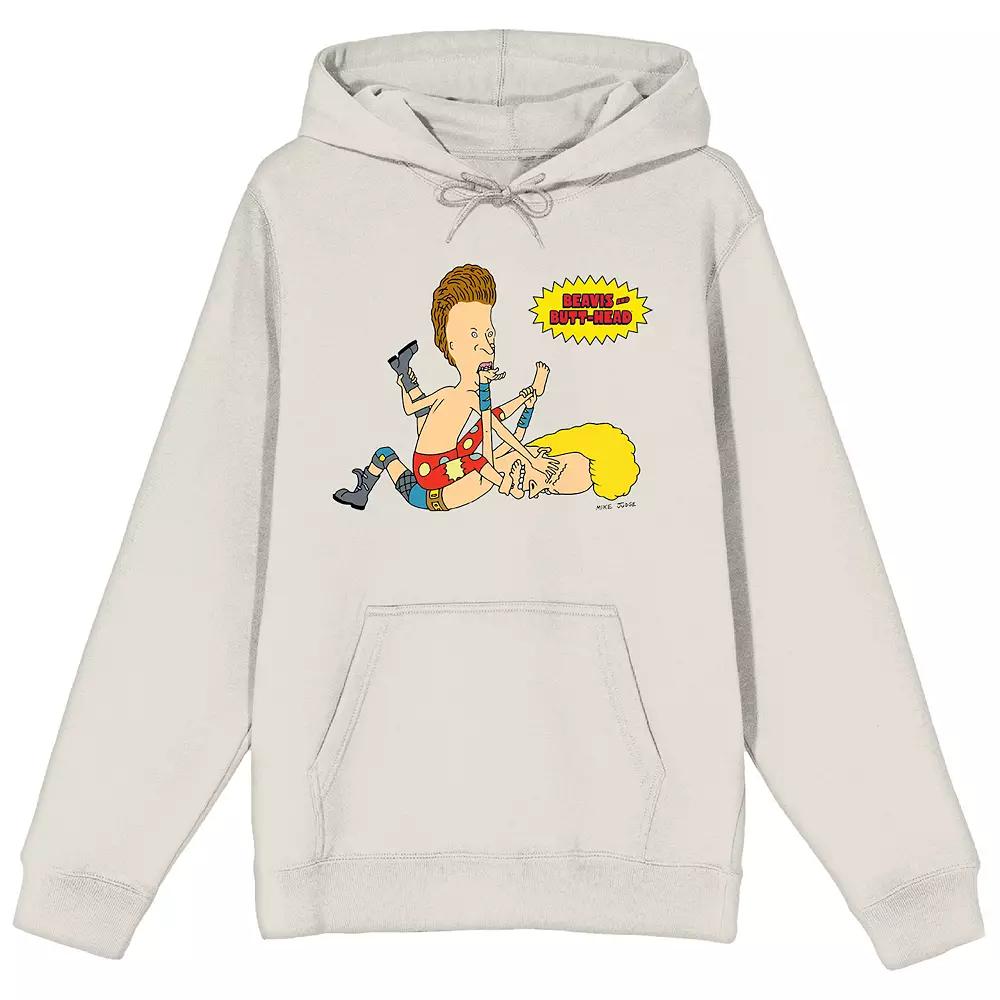 Men's Beavis & Butthead Wrestling Graphic Hoodie,  Product Image