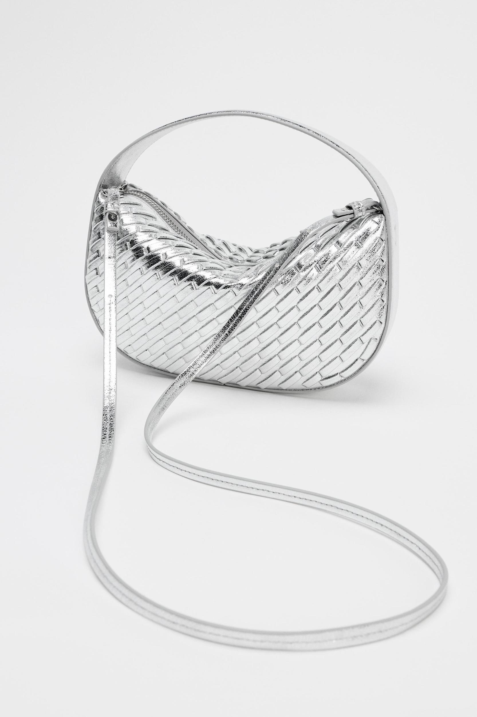 WOVEN EFFECT HANDBAG Product Image