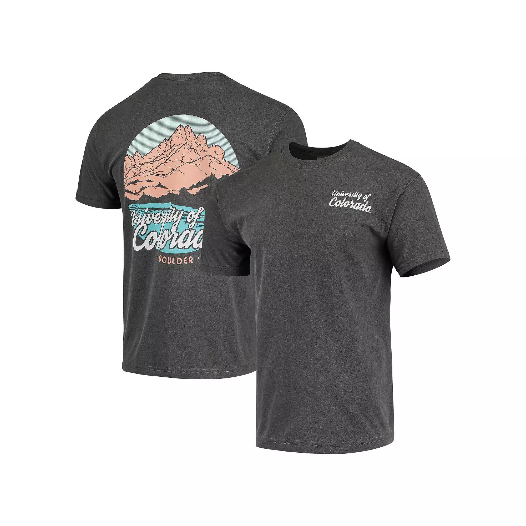 Men's Charcoal Colorado Buffaloes Script Local Comfort Color T-Shirt,  Product Image