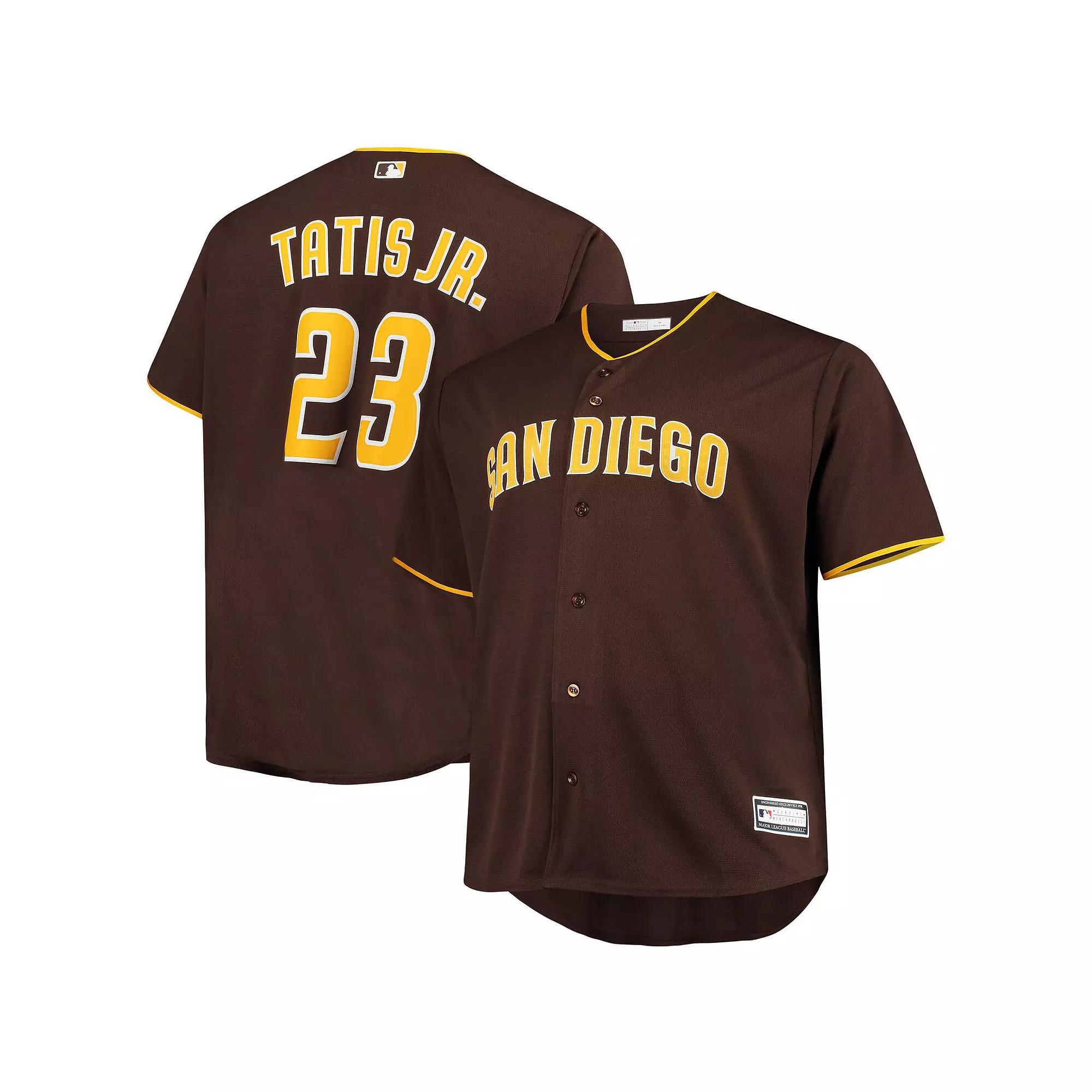 Men's Fernando Tatis Jr. Brown San Diego Padres Big & Tall Replica Player Jersey,  Product Image