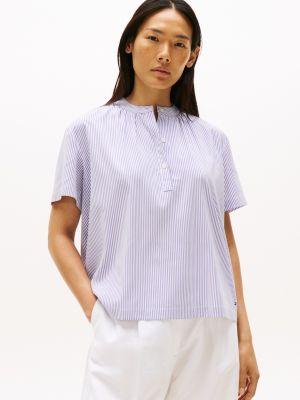 Short-Sleeve Stretch Pullover Top Product Image
