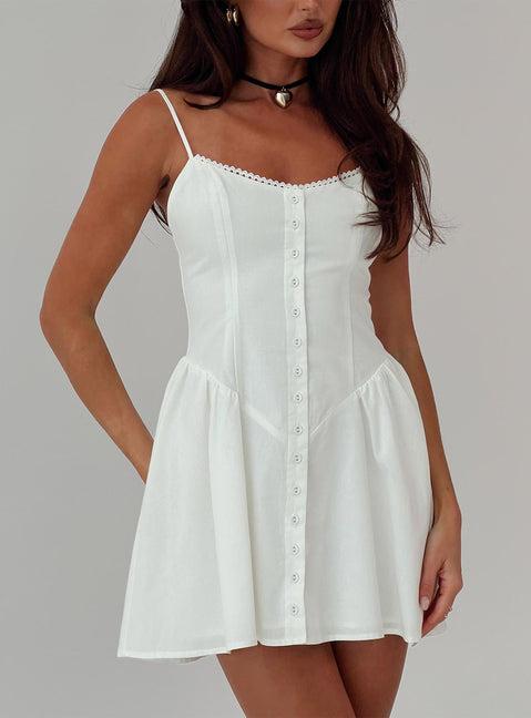 Toulouse Mini Dress White Product Image