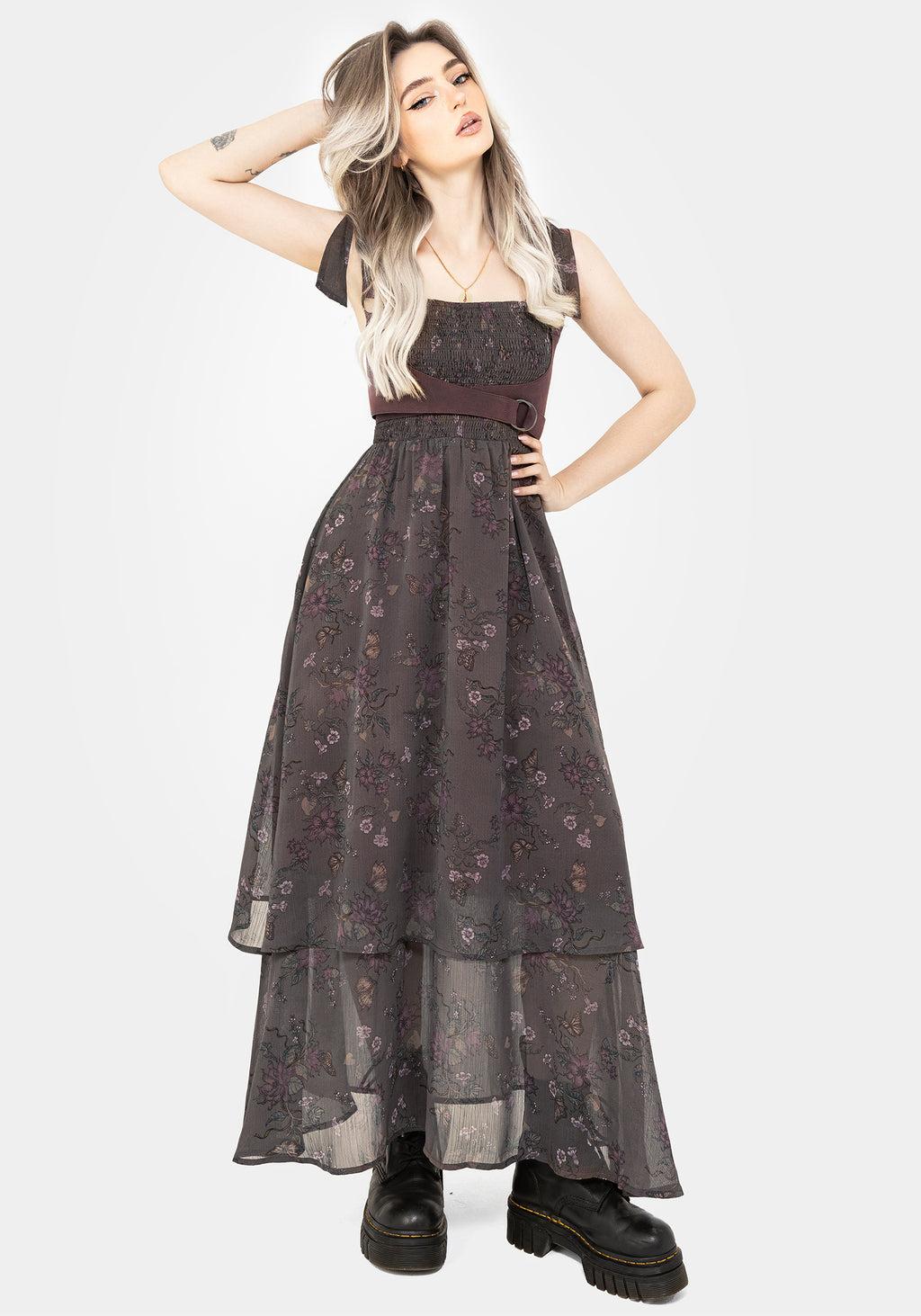 Arnora Cami Tiered Shirred Bodice Maxi Dress Product Image