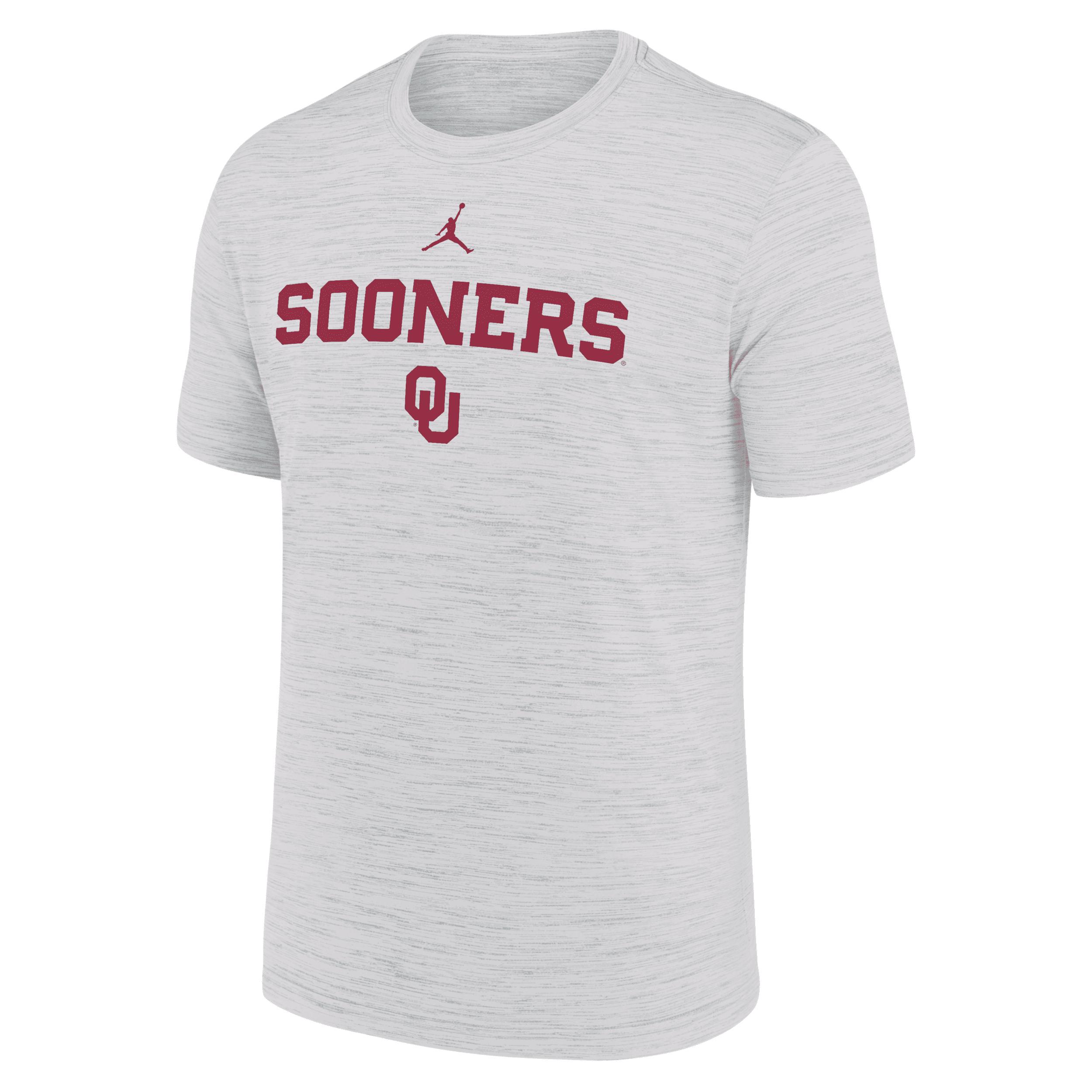 Men's Oklahoma Sideline Velocity Jordan Brand Dri-FIT College T-Shirt Product Image