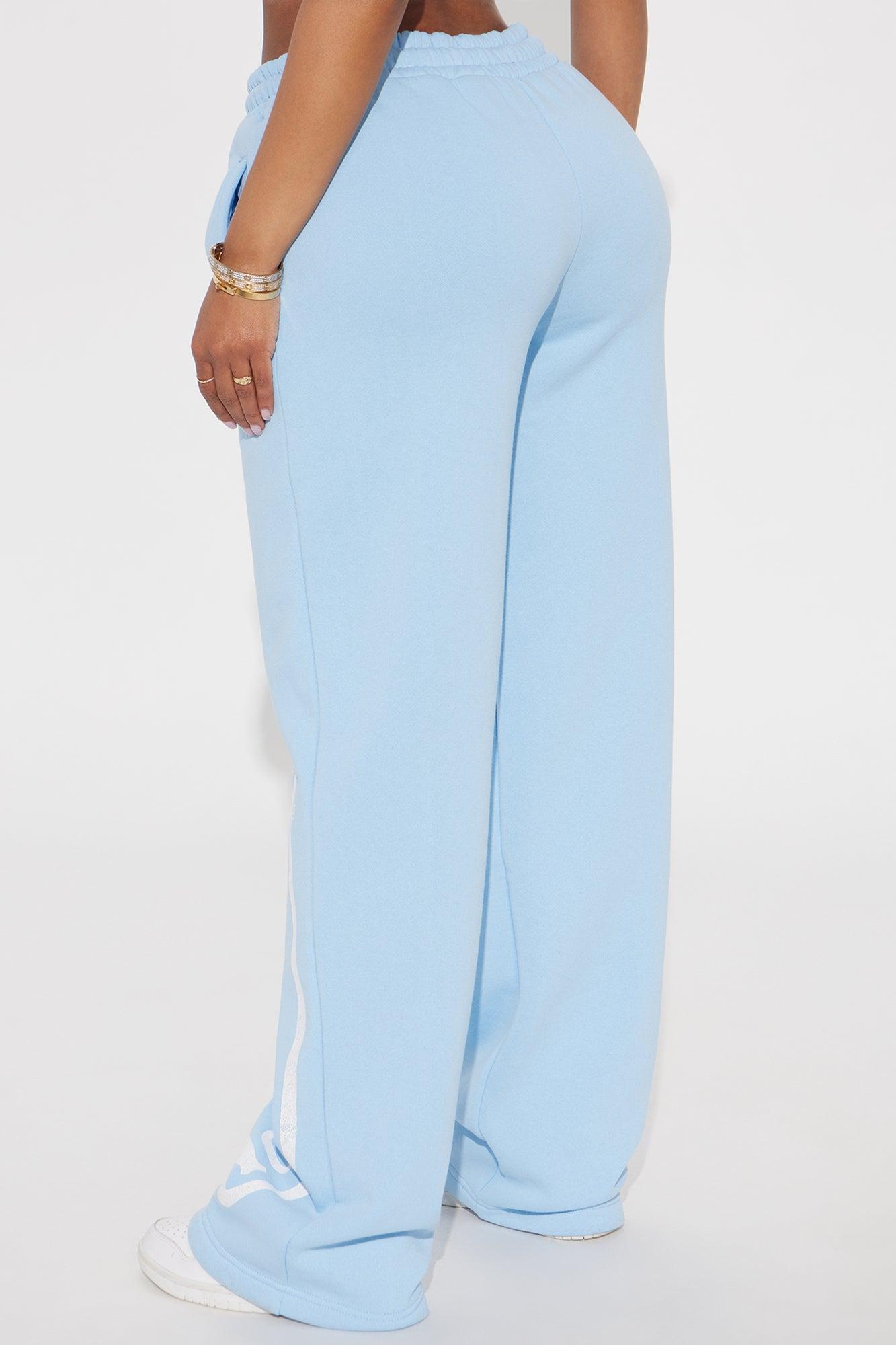 Von Dutch Washed Wide Leg Pant - Blue Product Image