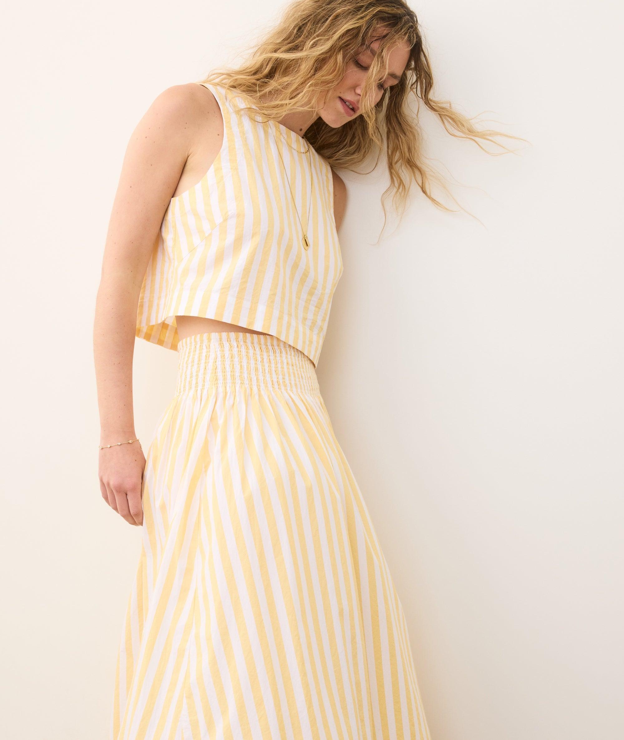 Bea Poplin Midi Skirt Product Image