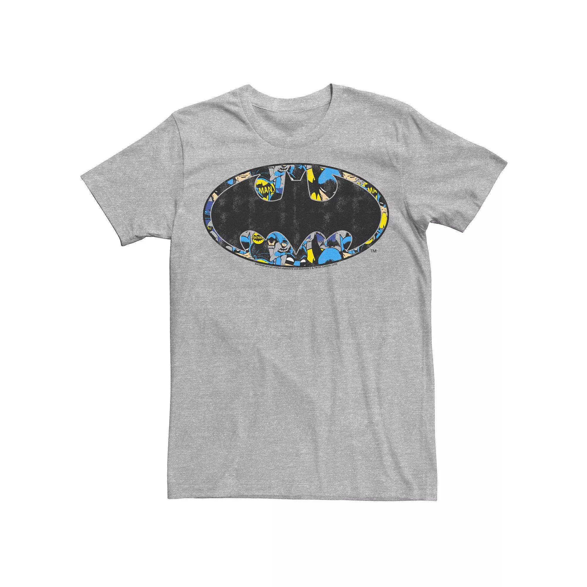 Men's Batman Logo Comic Fill Poster Tee,  Product Image